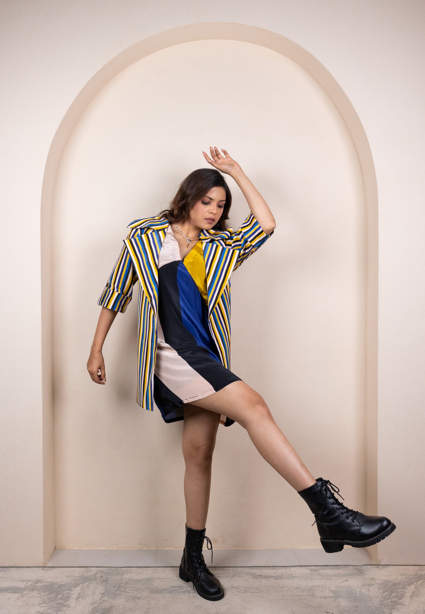 Yellow & Navy Festive Coord