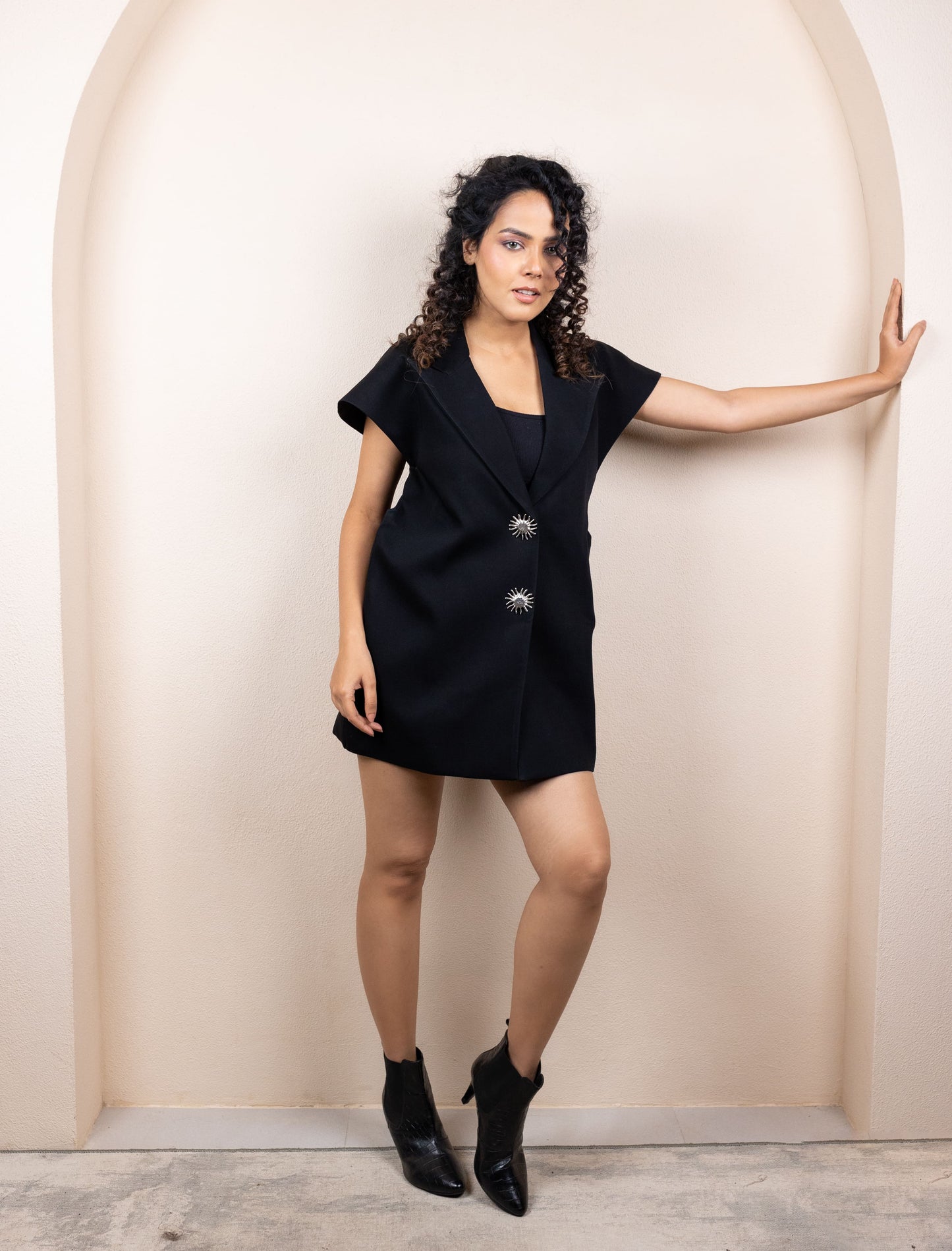 Black Vest Mini Dress