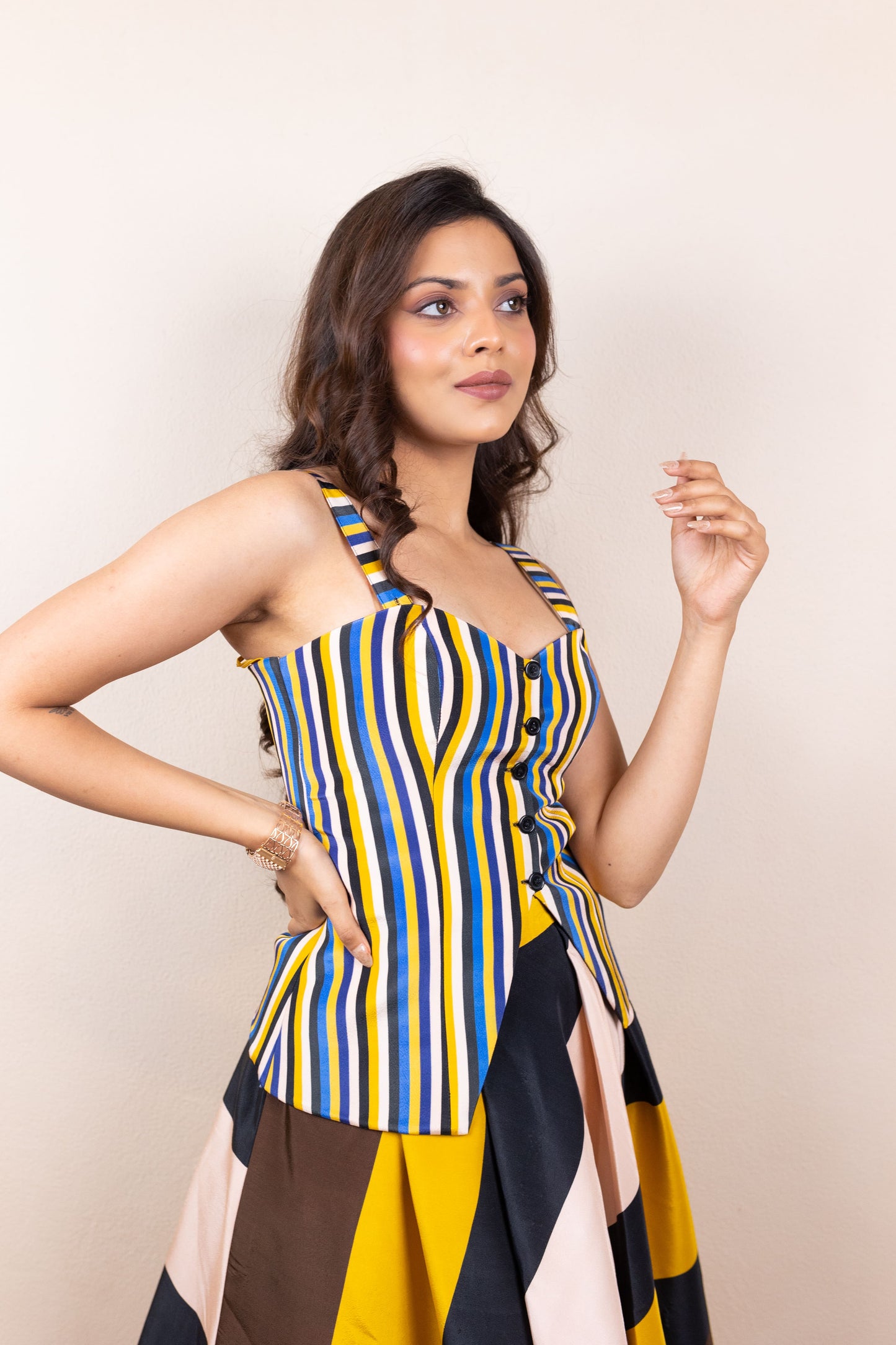 Yellow Stripes Top
