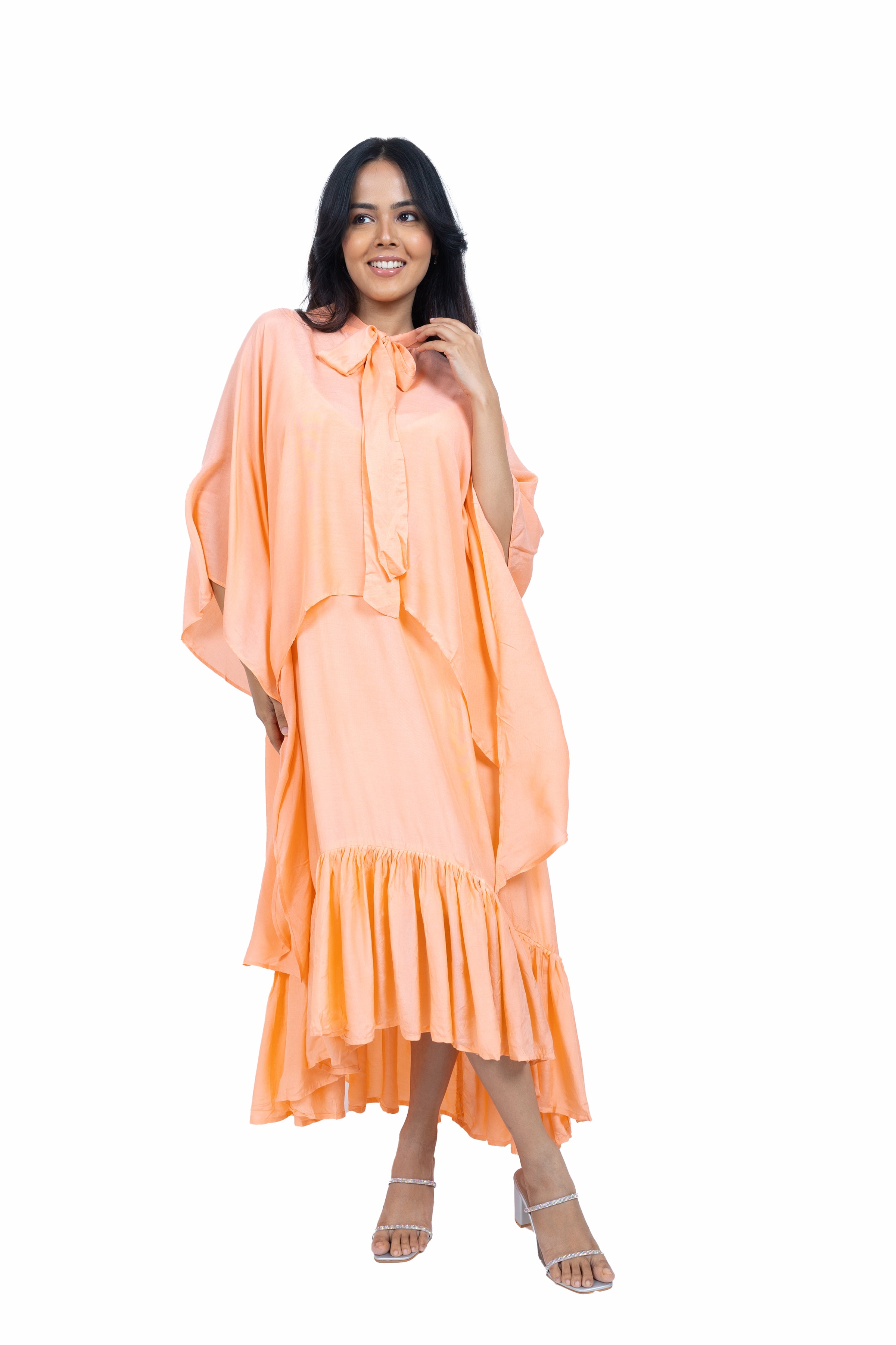 Cape spagheti dress