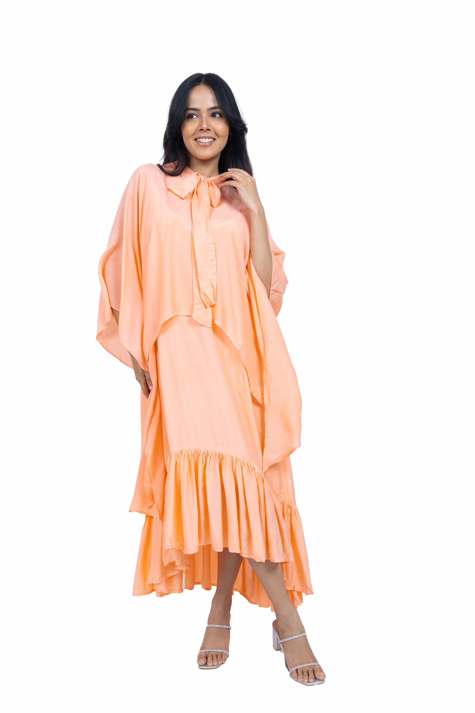Cape spagheti dress