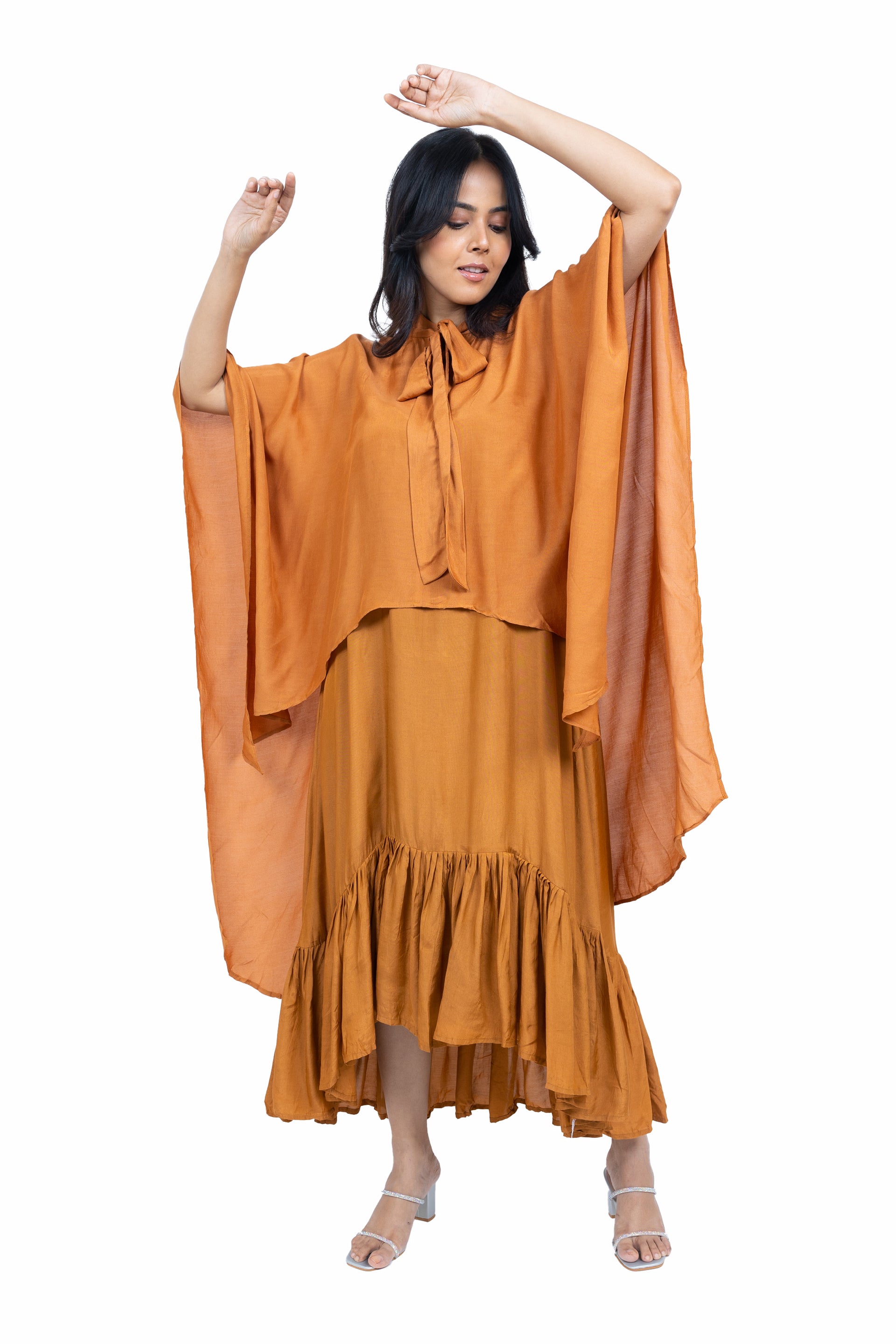 Cape spagheti dress