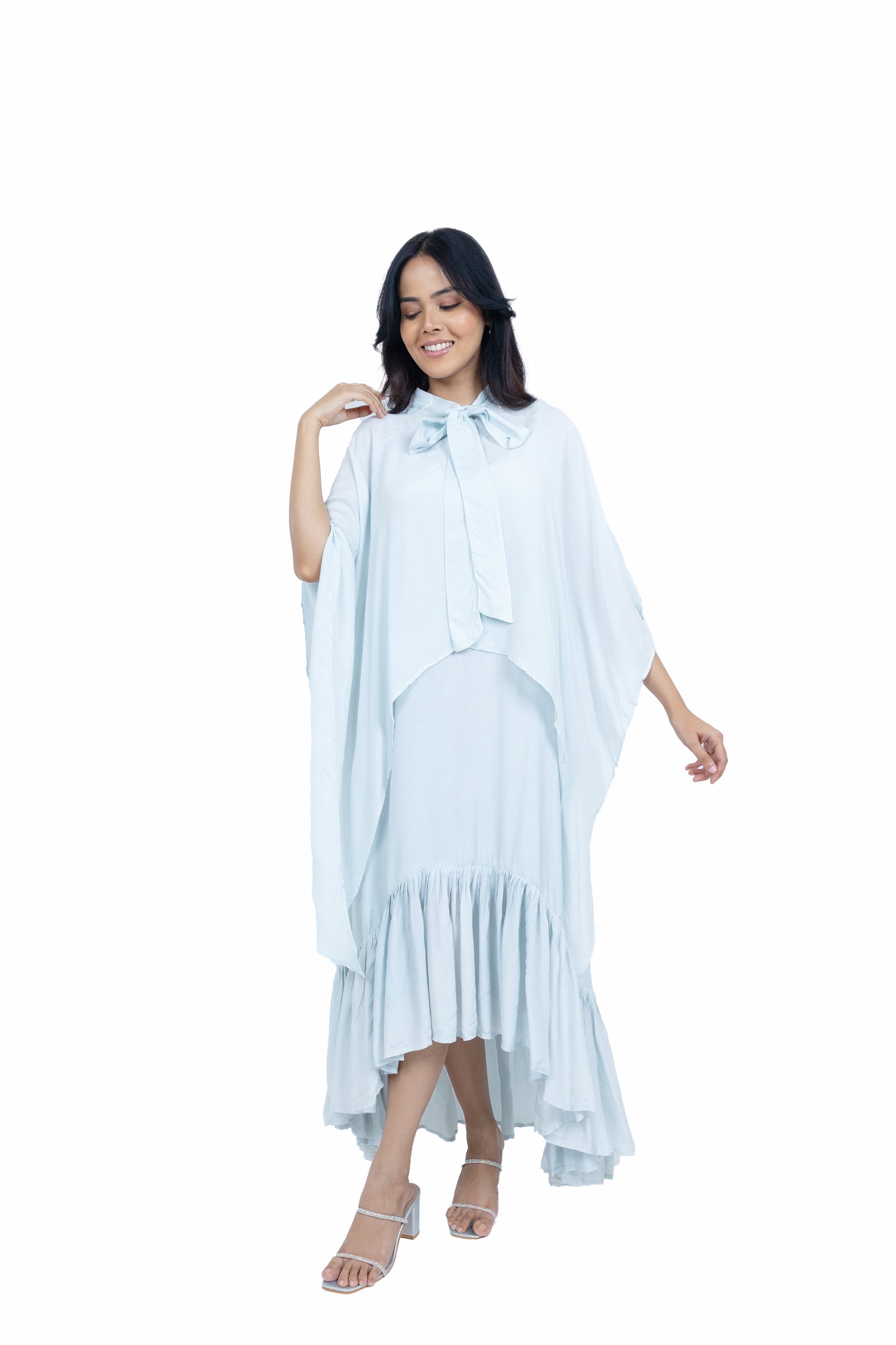 Cape spagheti dress