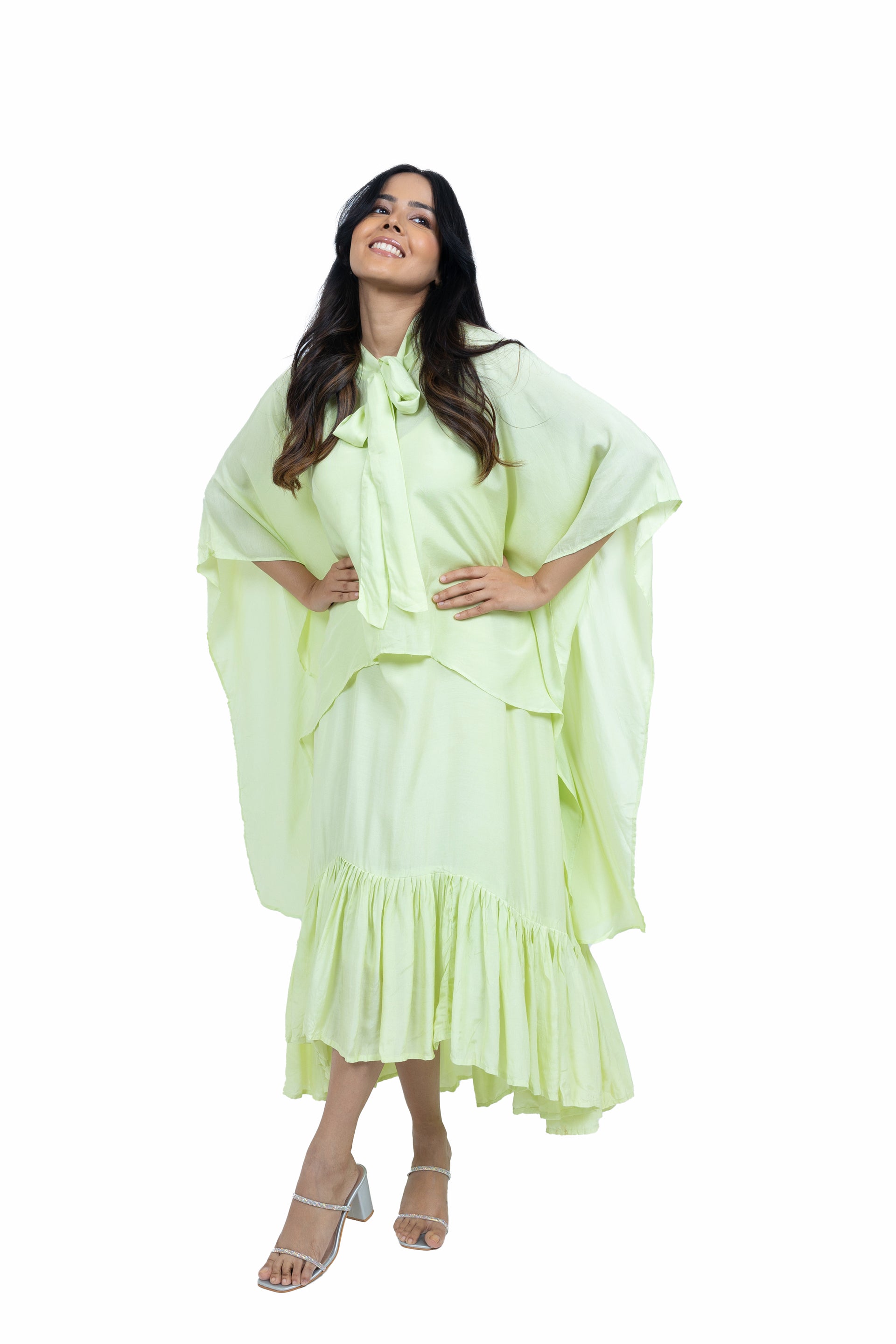 Cape spagheti dress