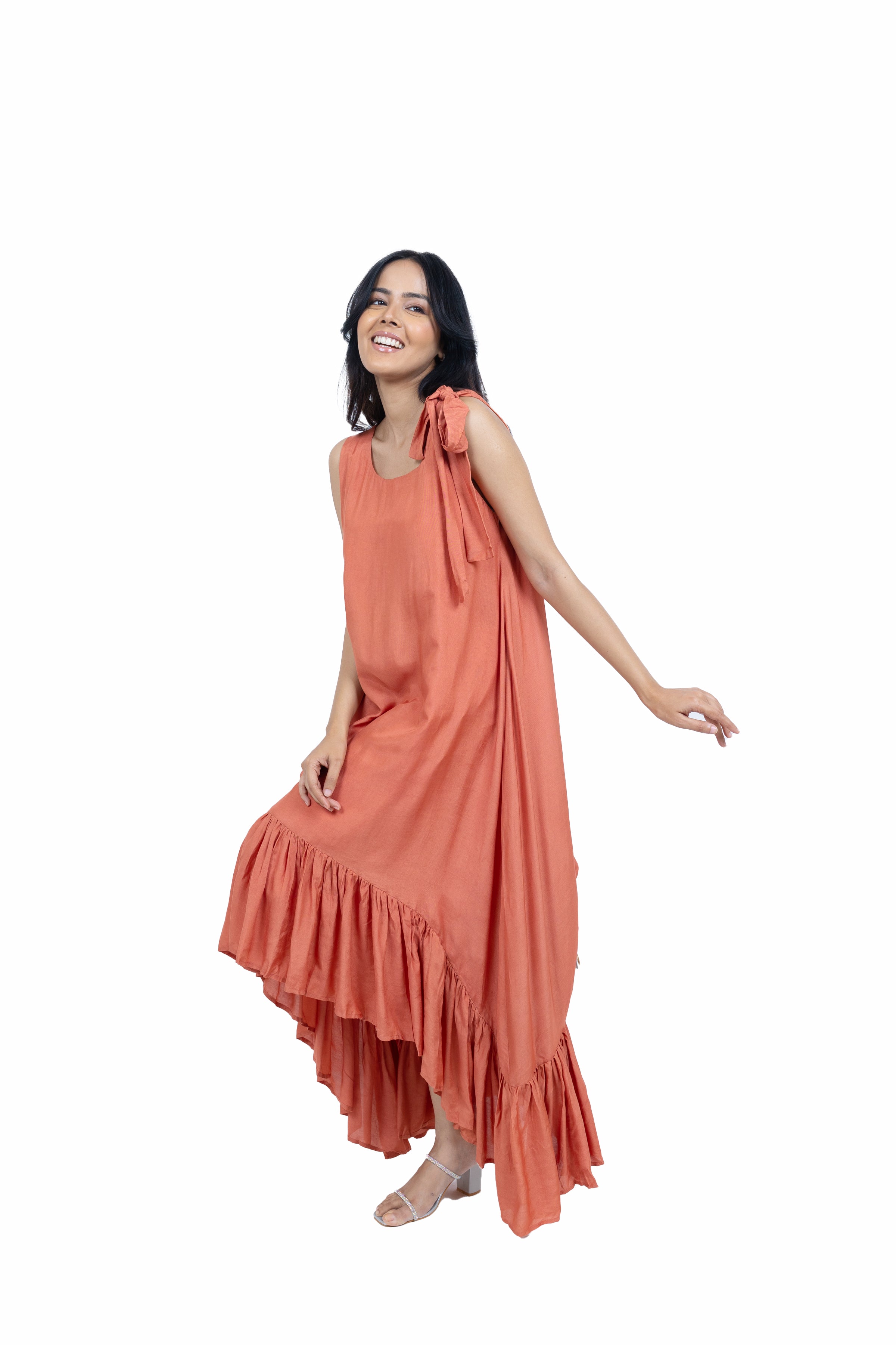 Shoulder bow dress