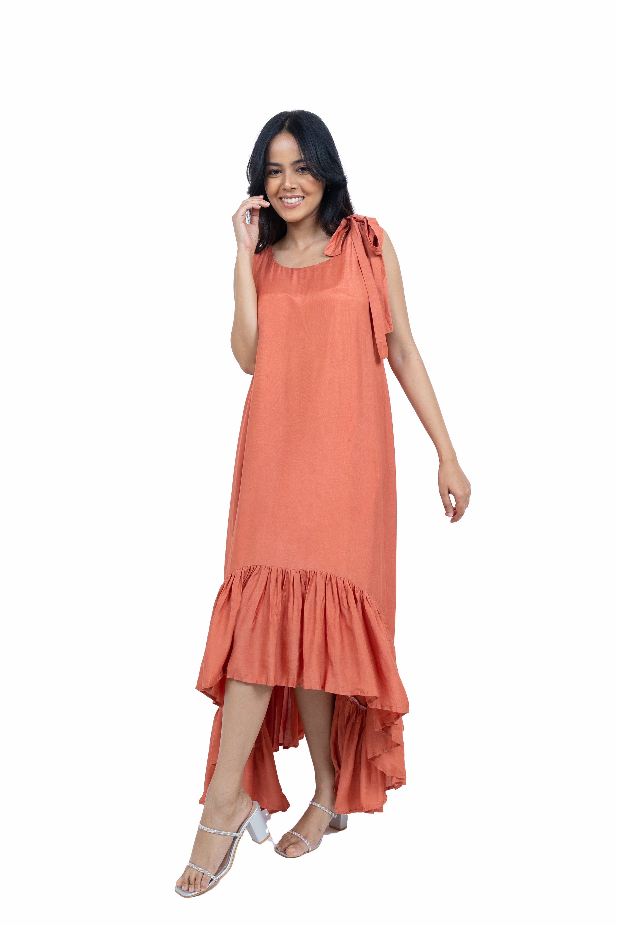 Shoulder bow dress