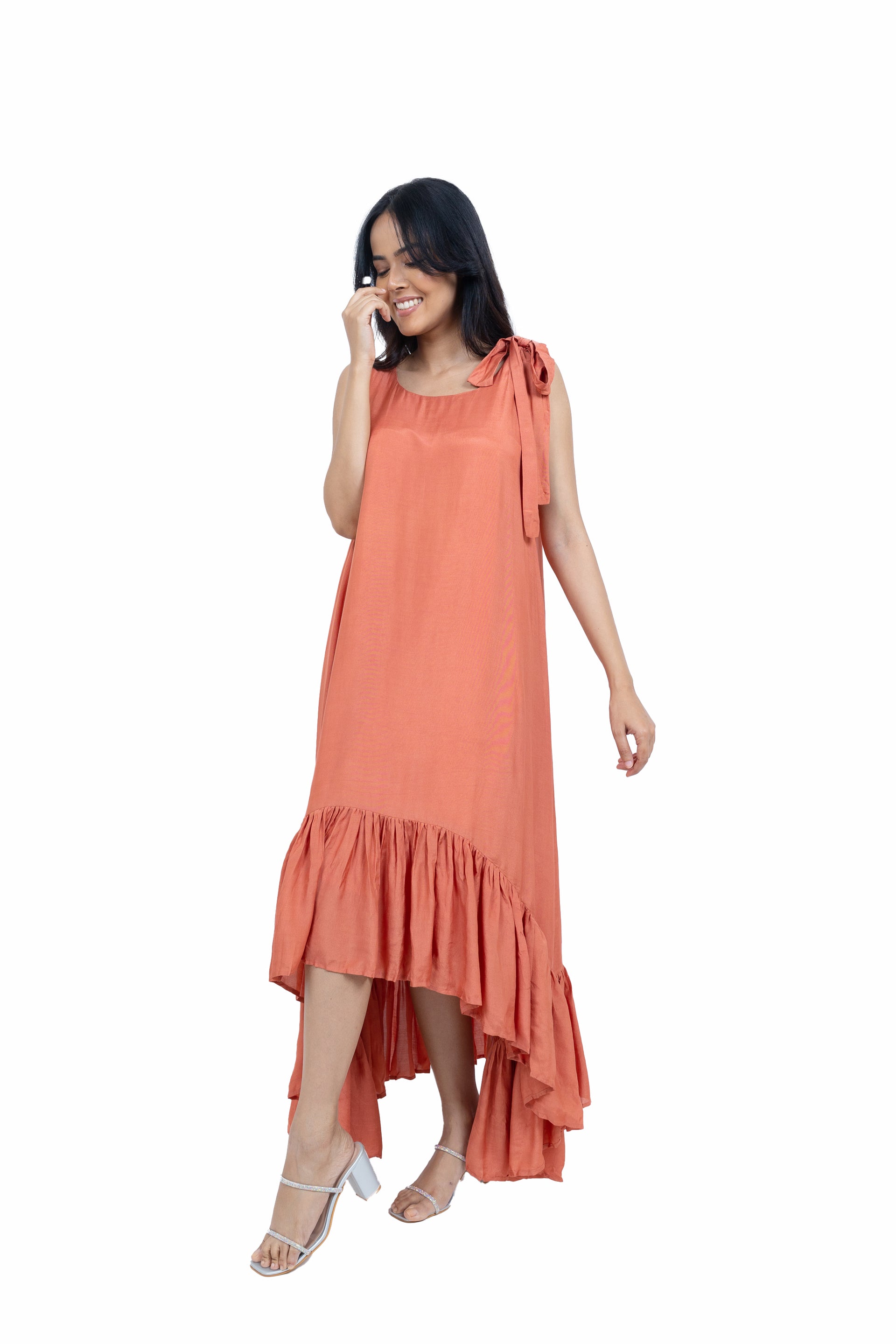 Shoulder bow dress