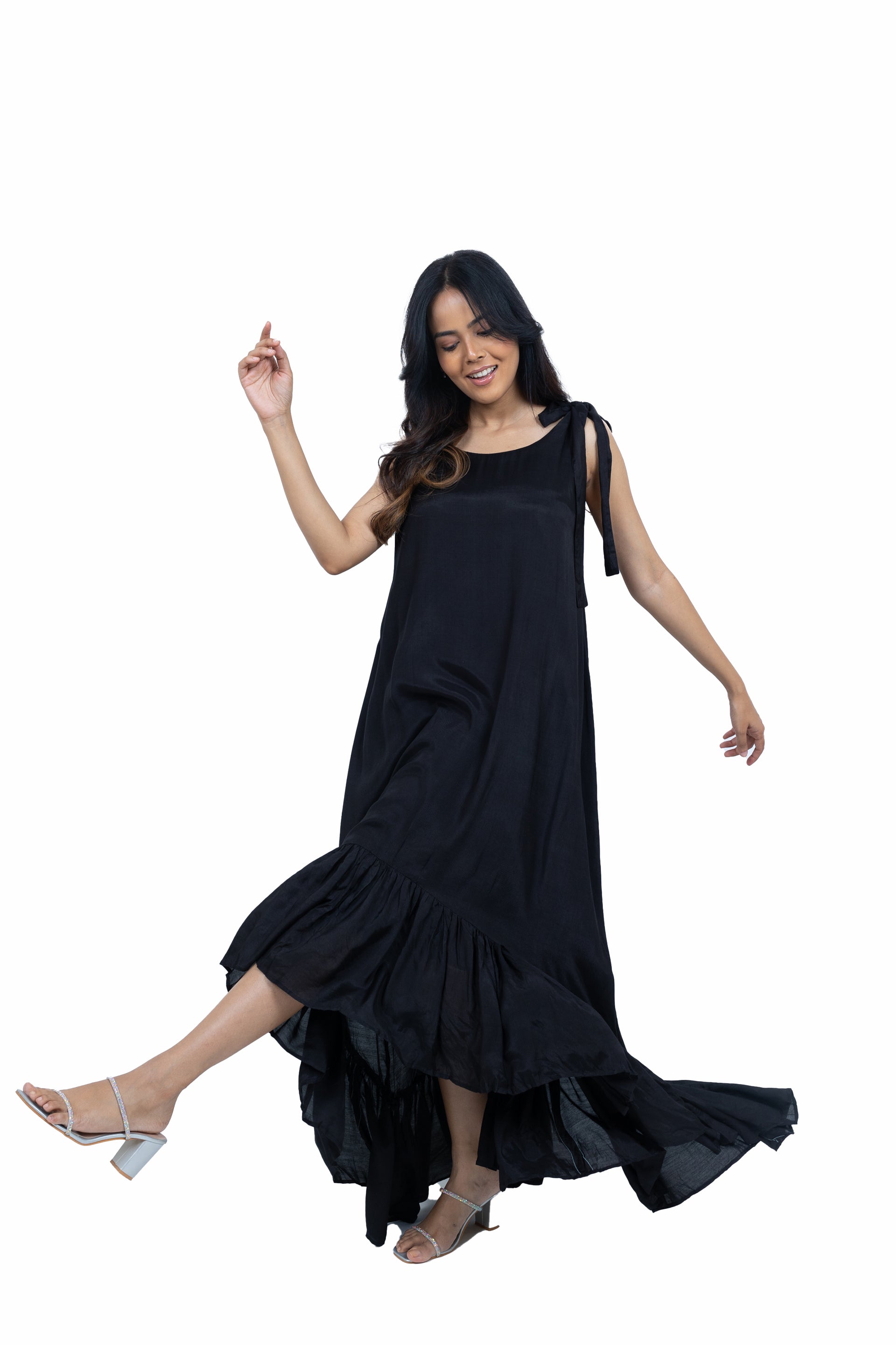 Shoulder bow dress