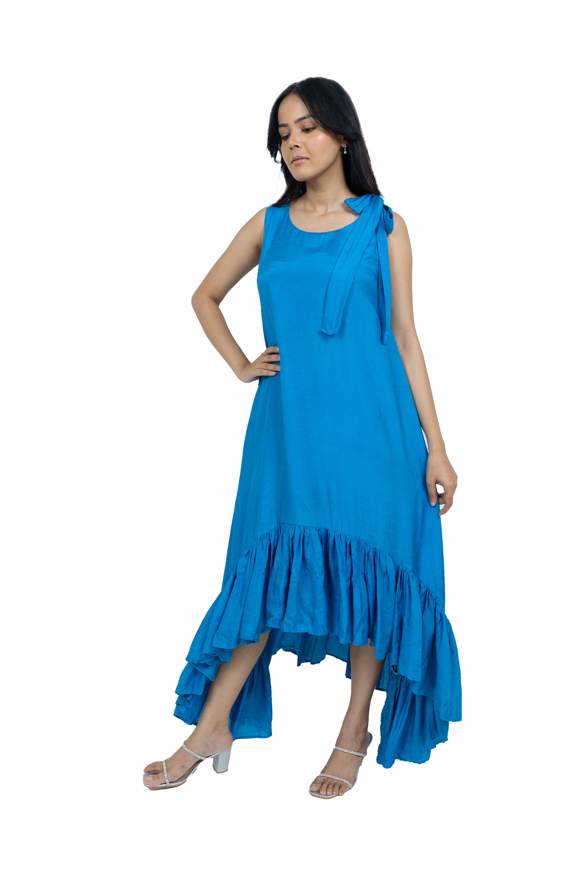 Shoulder bow dress
