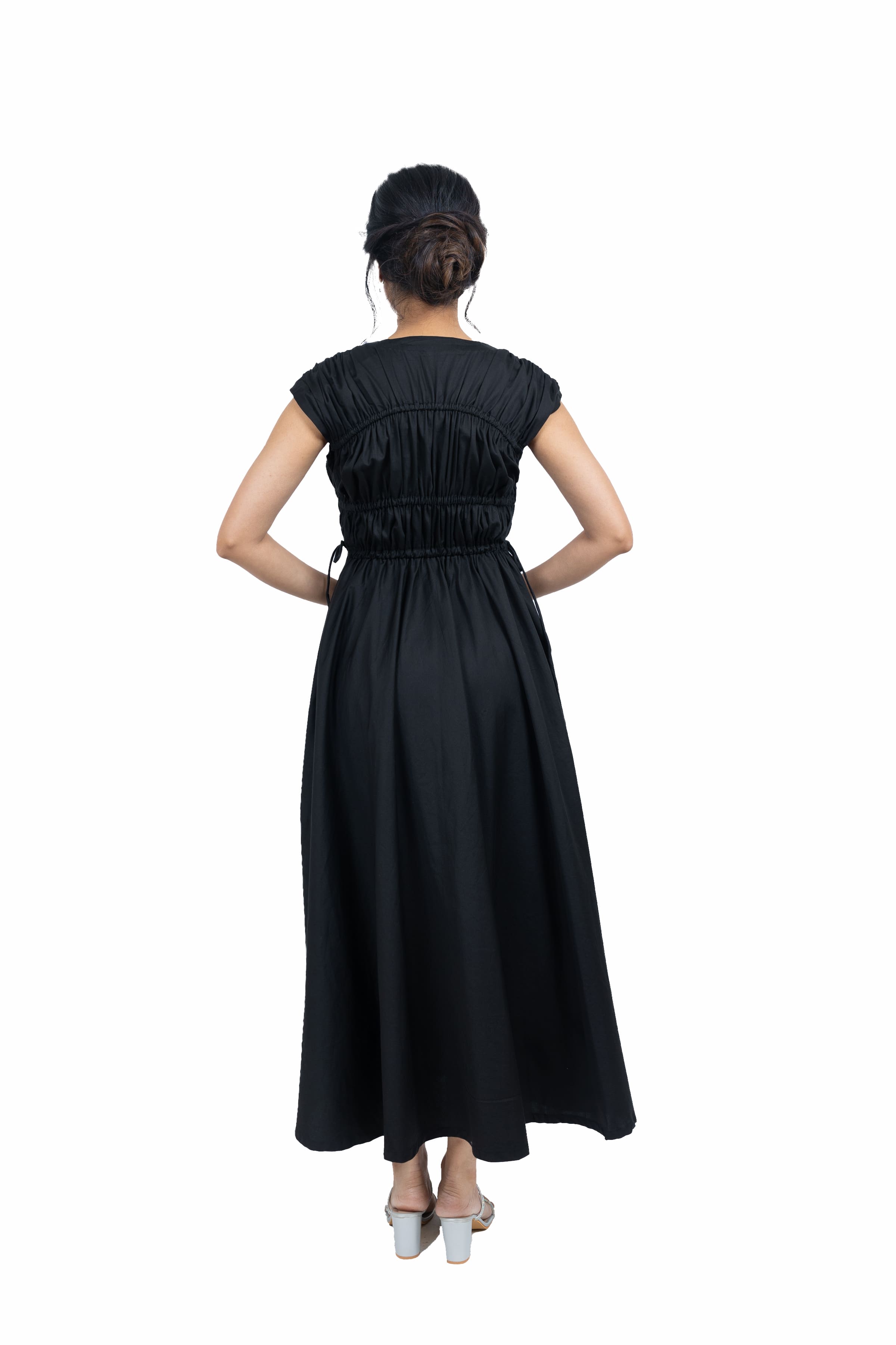 Long gathered dress