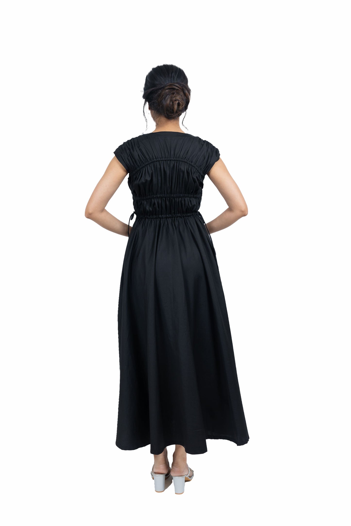 Long gathered dress