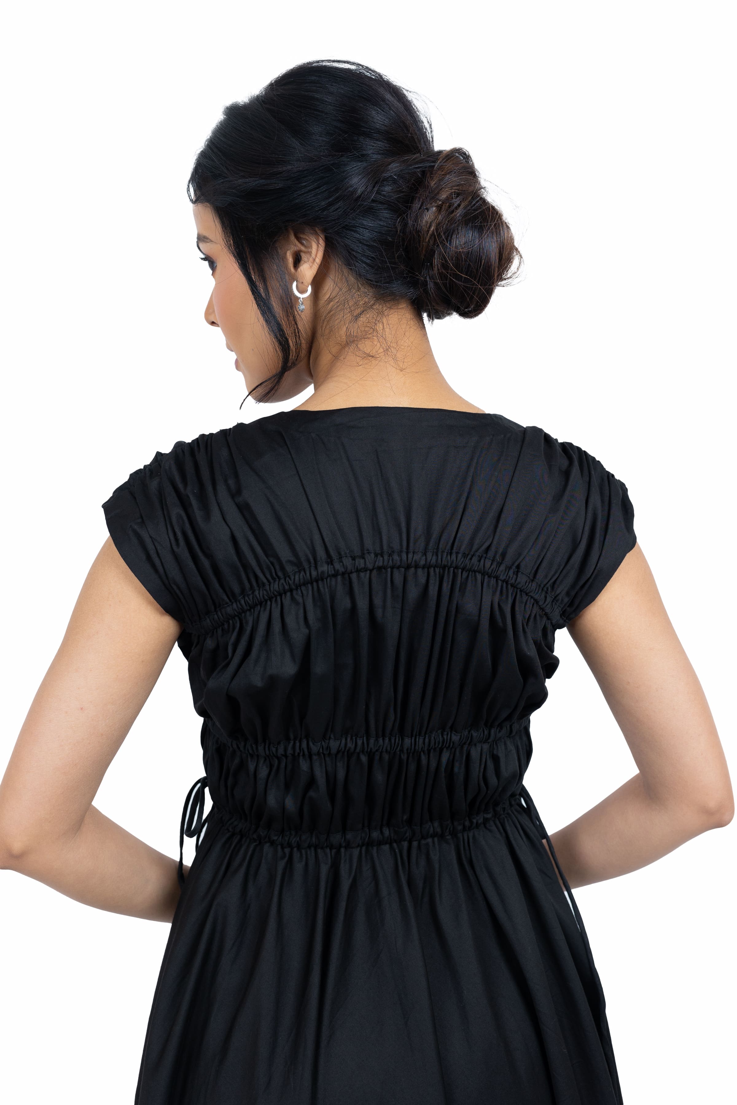 Long gathered dress