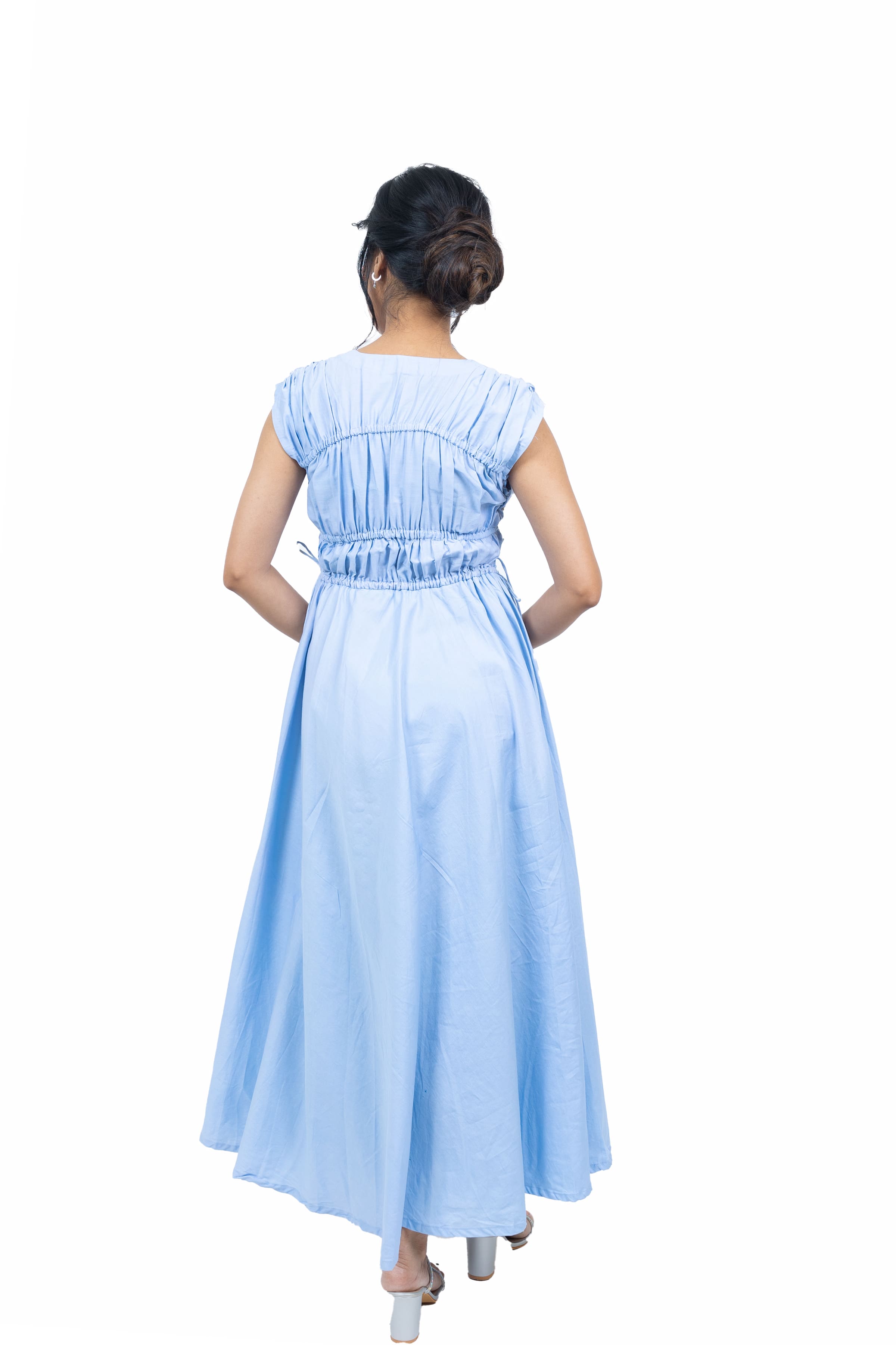 Long gathered dress