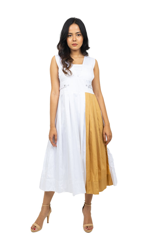 Box Pleated Dress