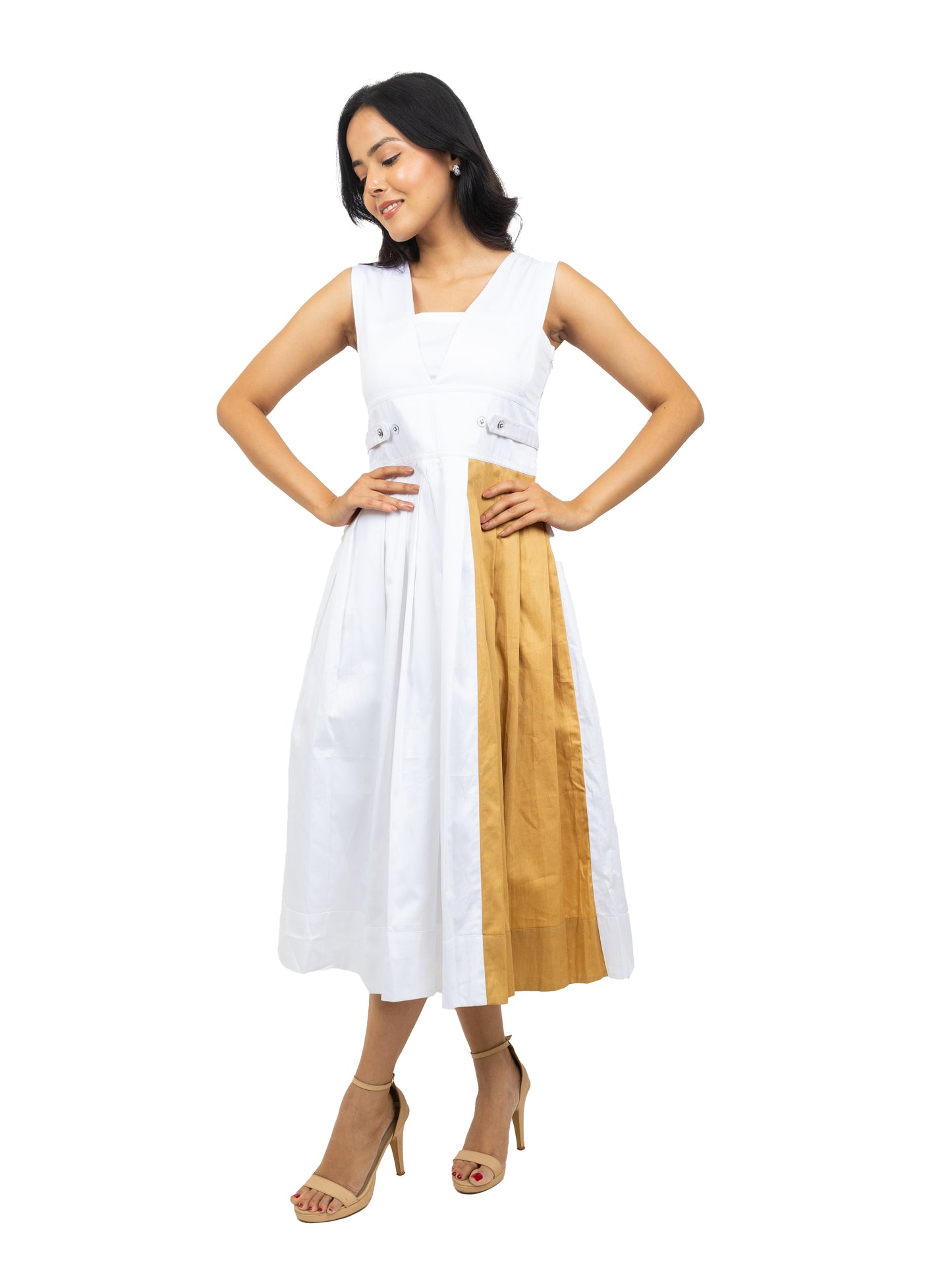 Box Pleated Dress