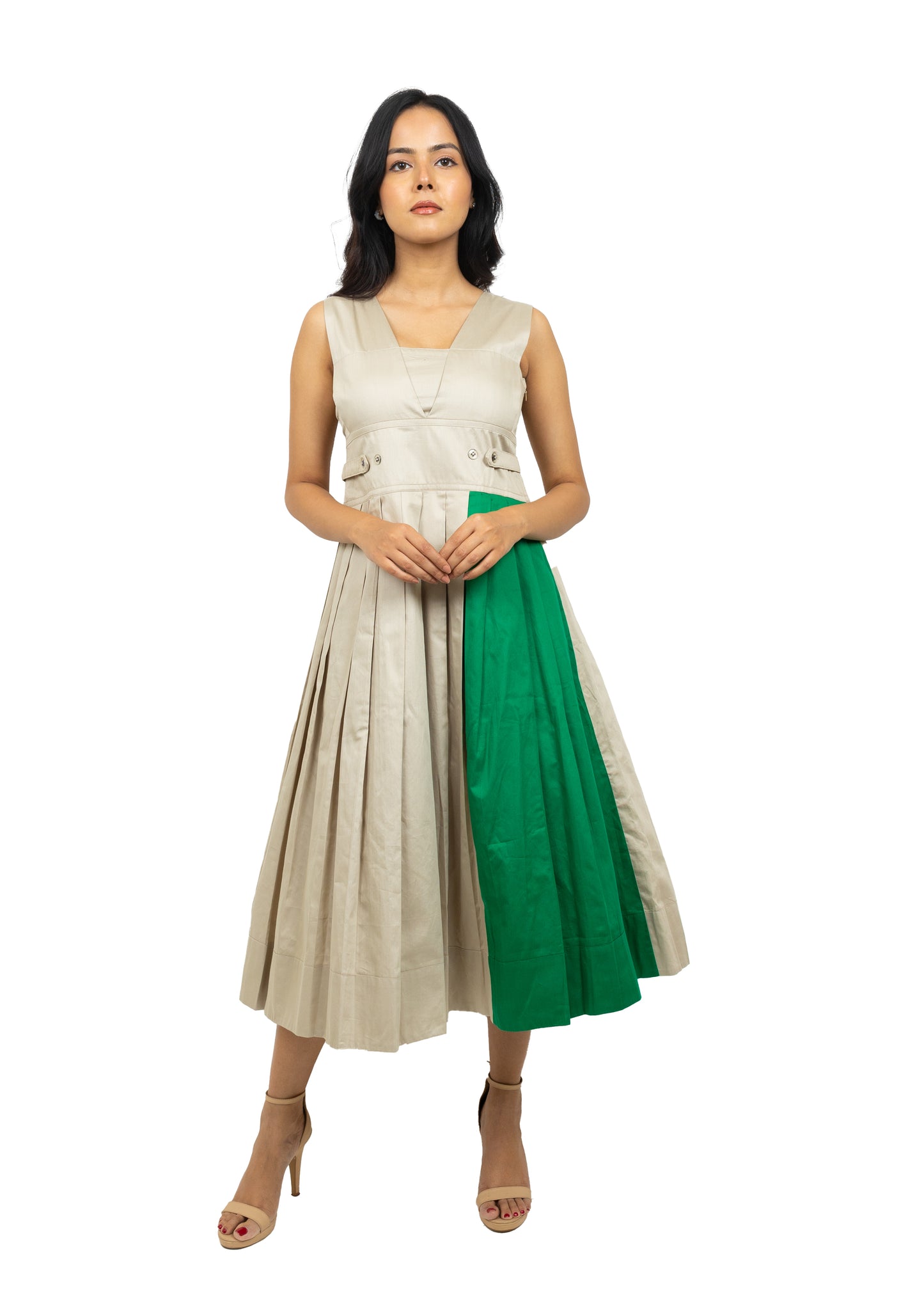 Box Pleated Dress