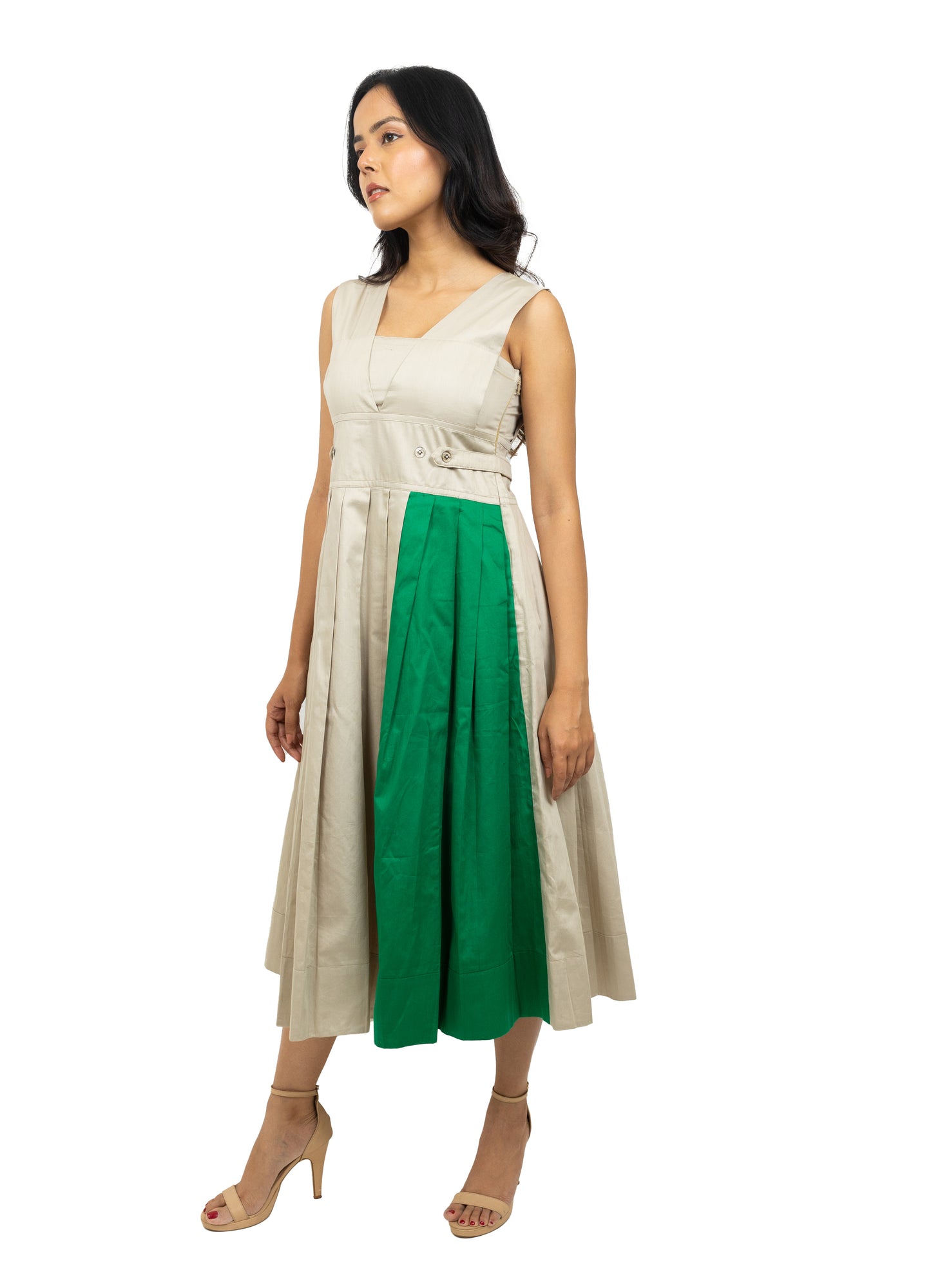 Box Pleated Dress