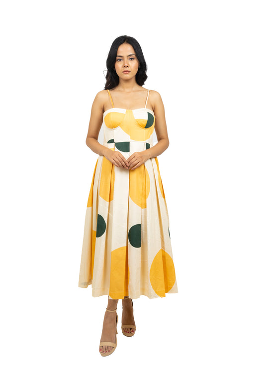 Spaghetti  polka dot dress
