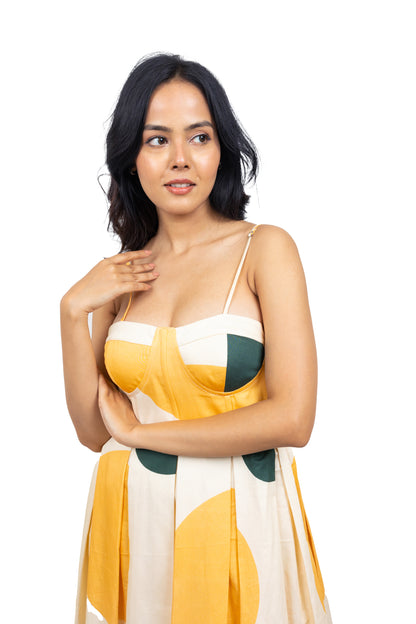 Spaghetti  polka dot dress