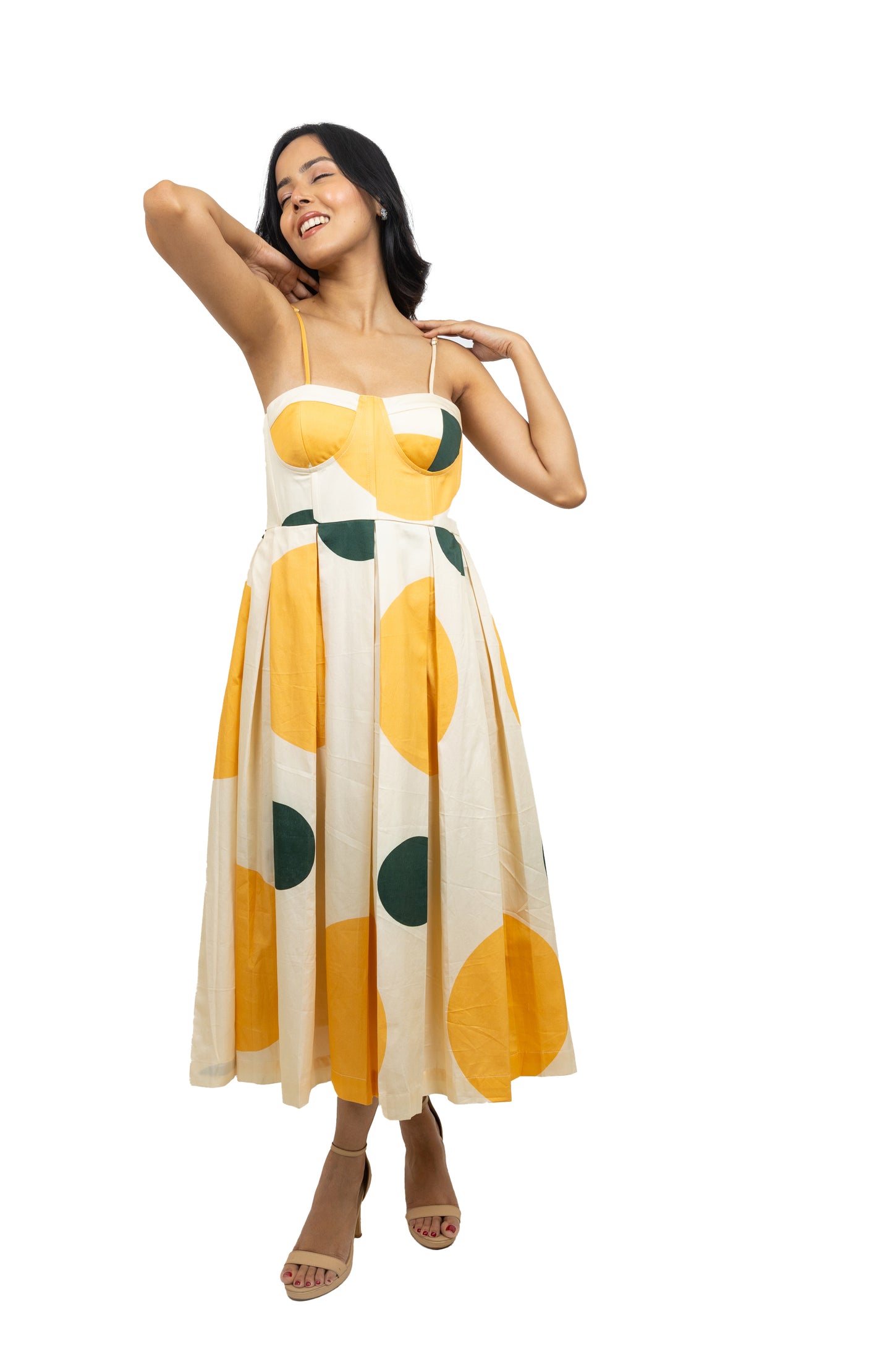 Spaghetti  polka dot dress