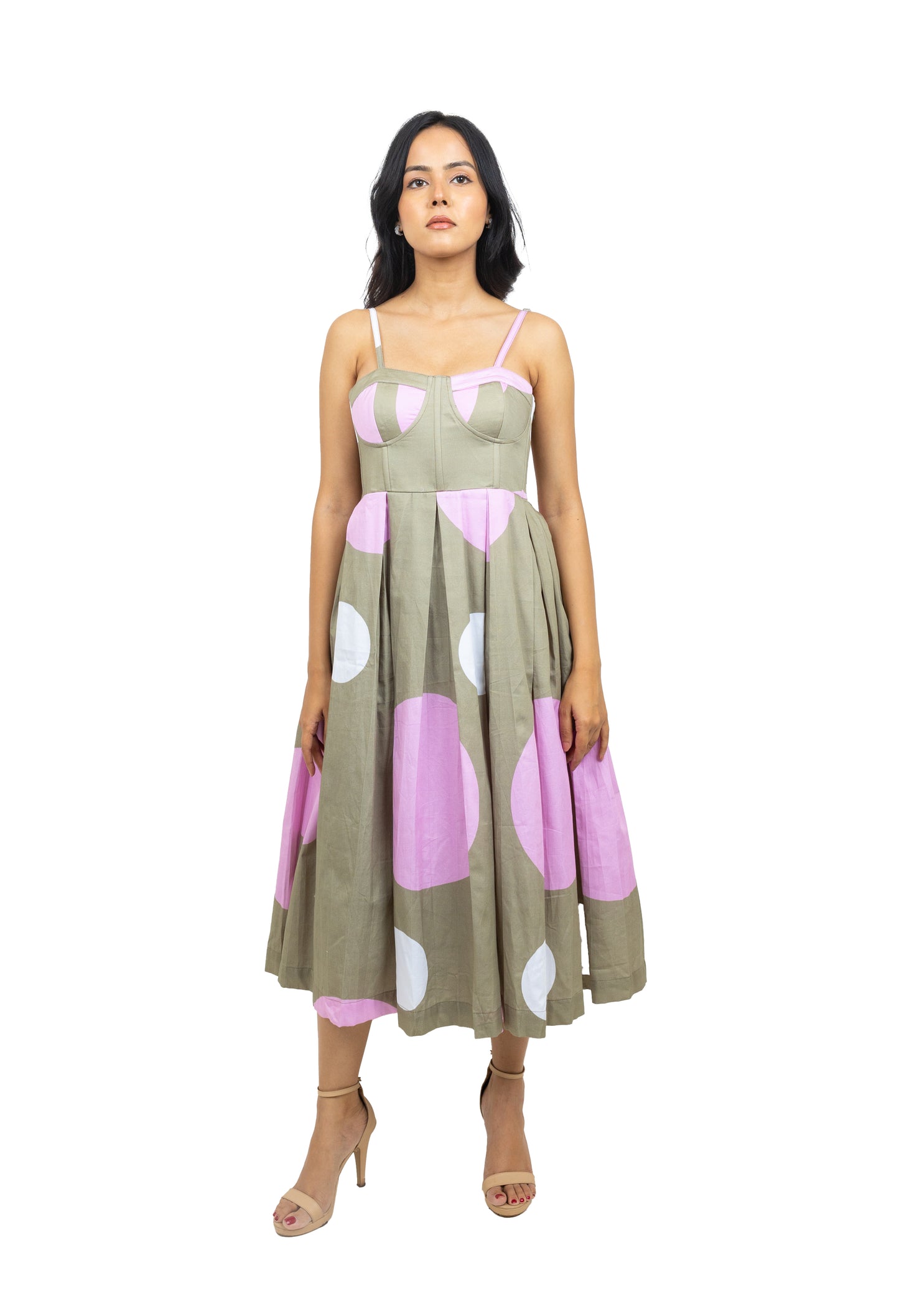 Spaghetti  polka dot dress