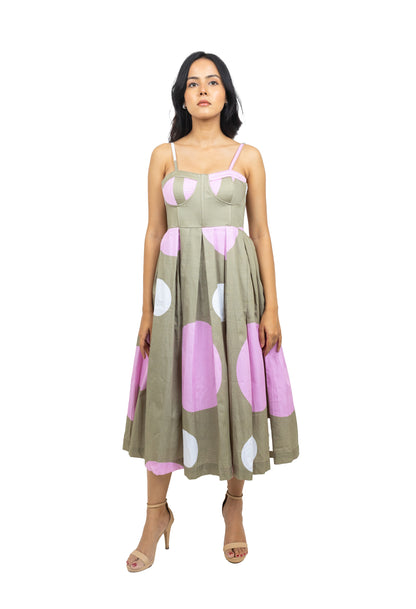 Spaghetti  polka dot dress
