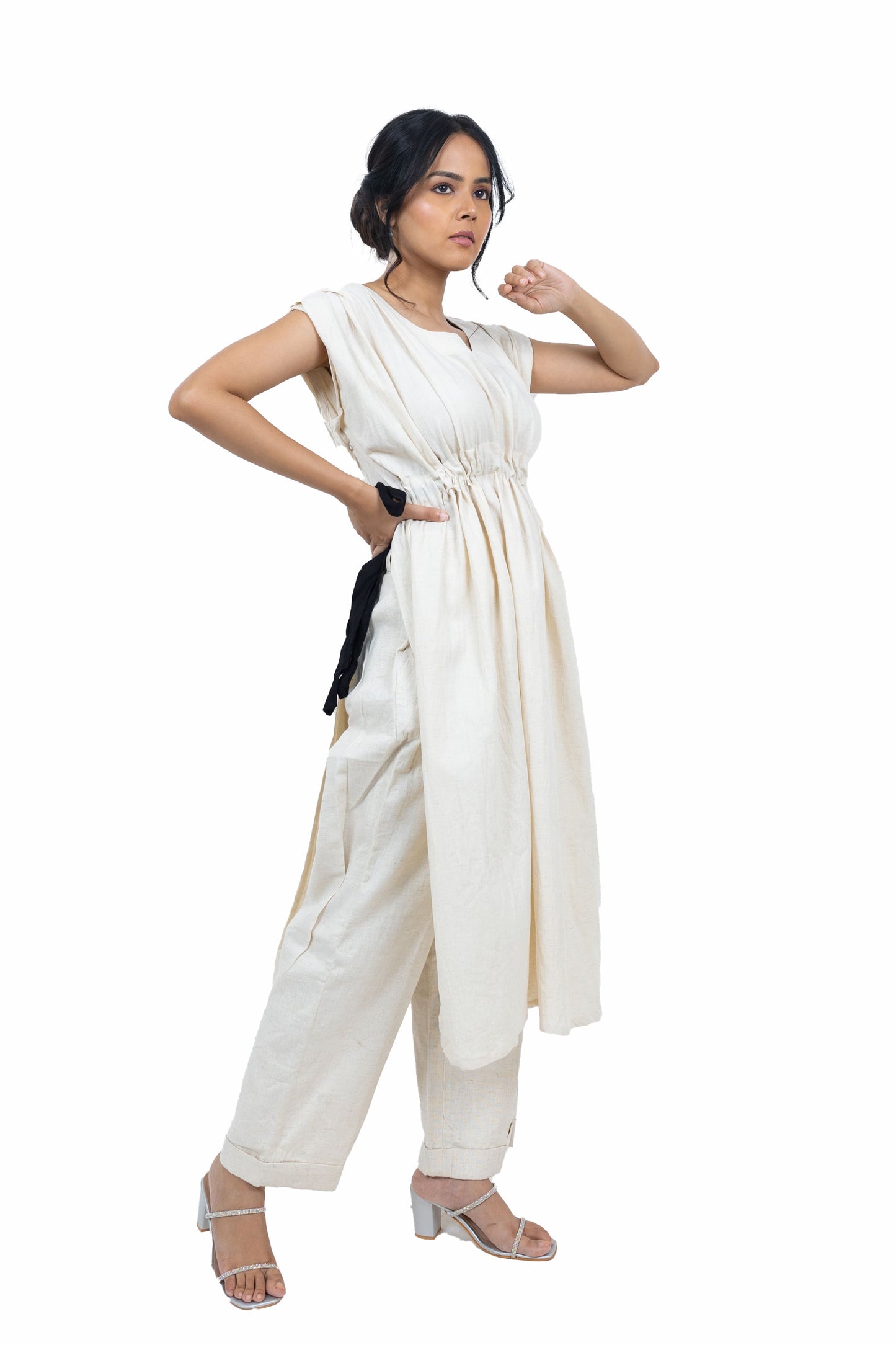 Side Knot Handloom Co-ord Set