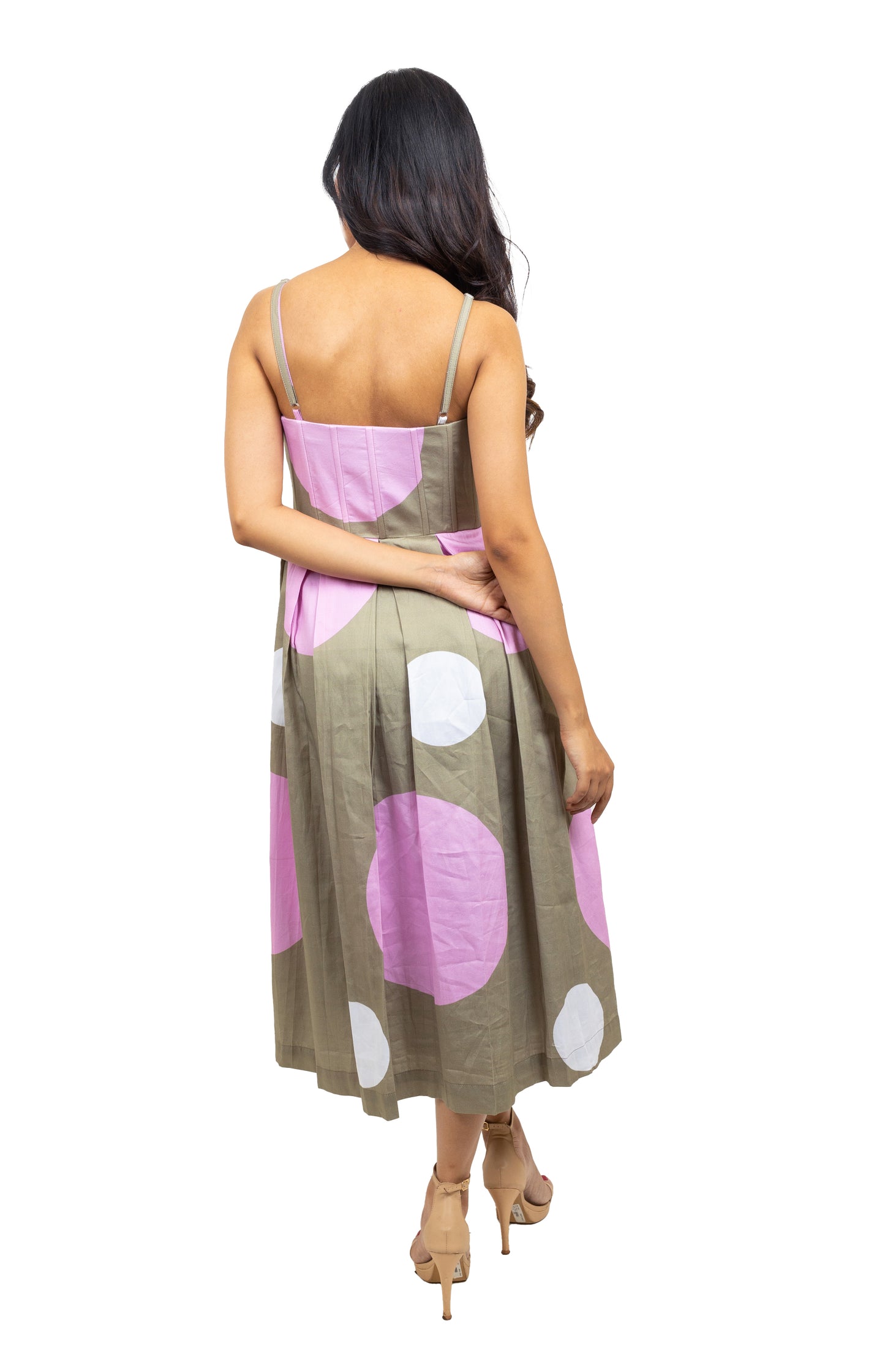Spaghetti  polka dot dress