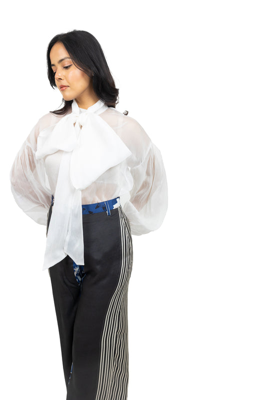 Bow Organza Shirt