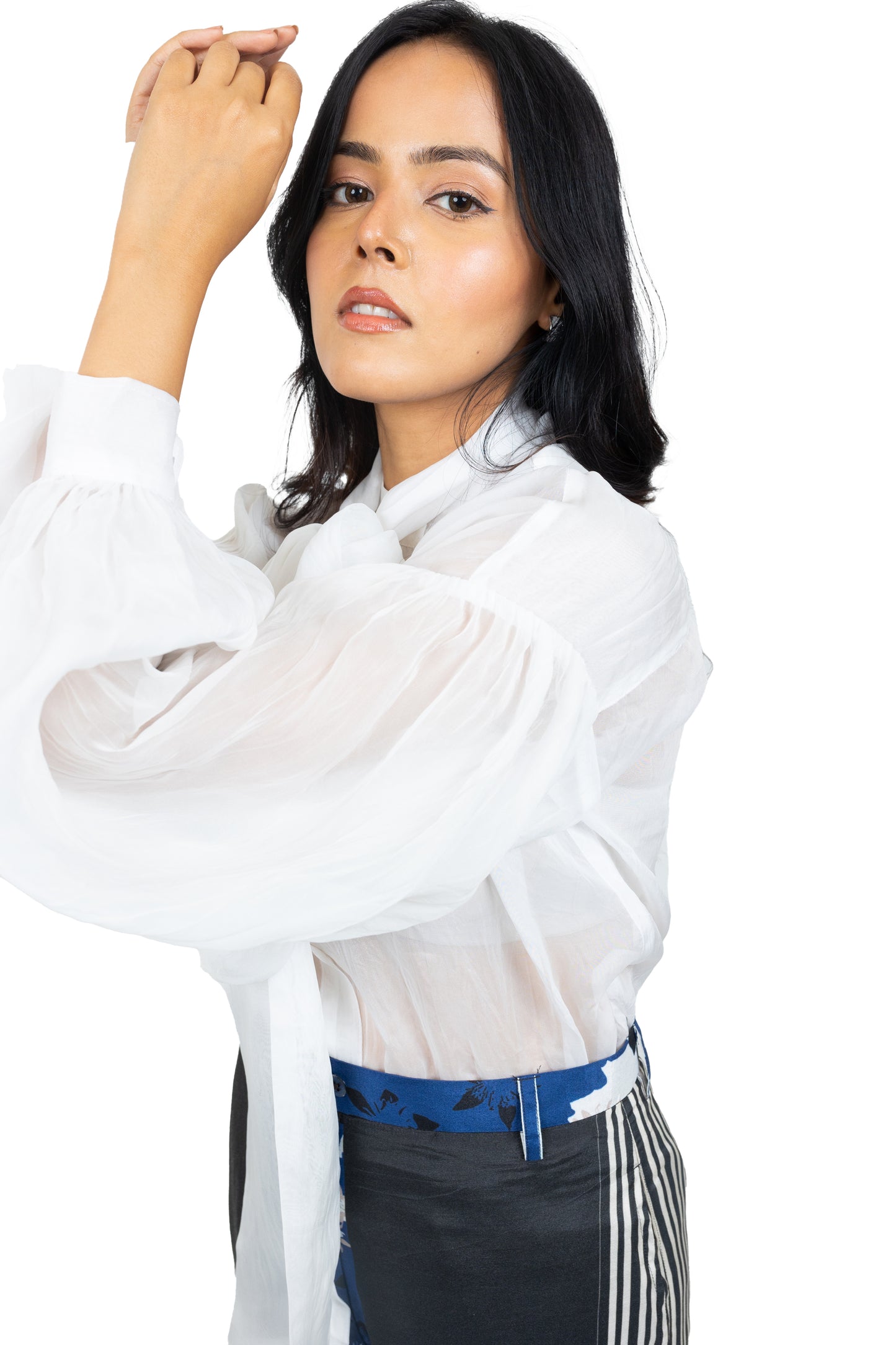Bow Organza Shirt
