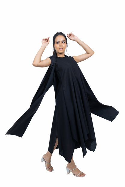 Assymetric Dress and Jacket Set