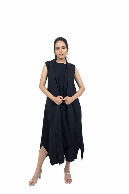 Assymetric Dress and Jacket Set