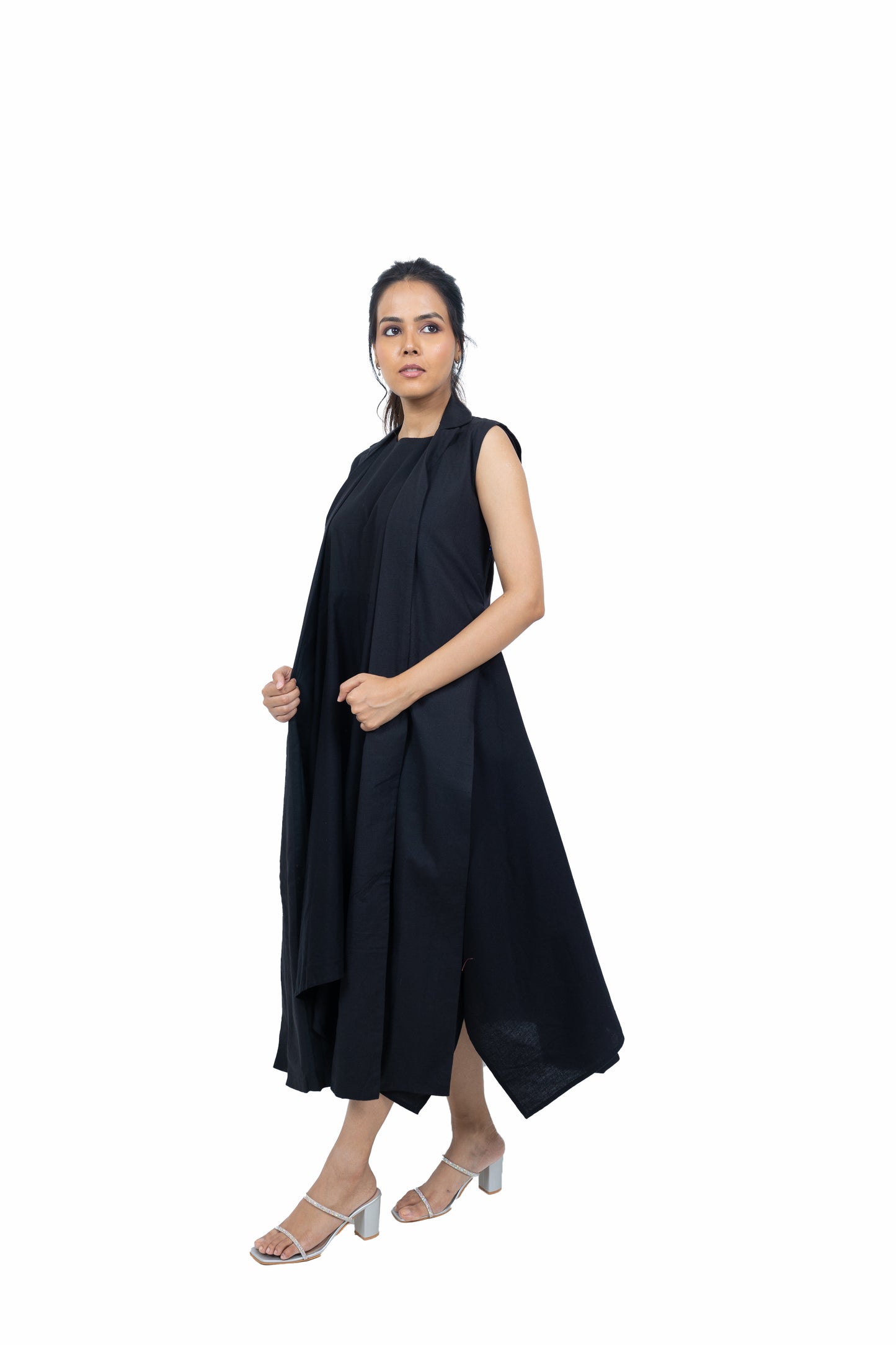 Assymetric Dress and Jacket Set