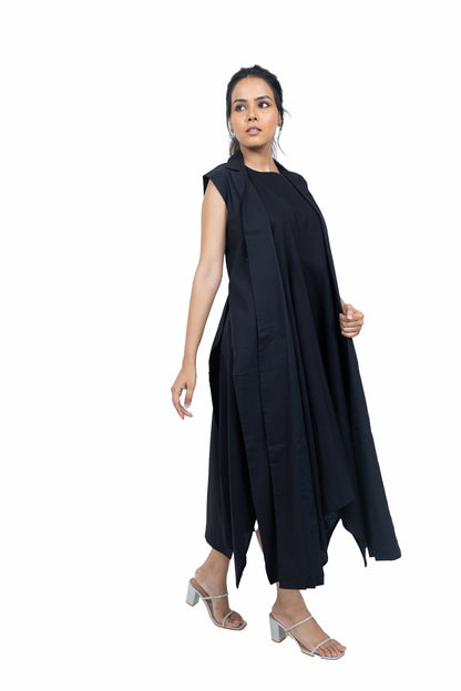 Assymetric Dress and Jacket Set