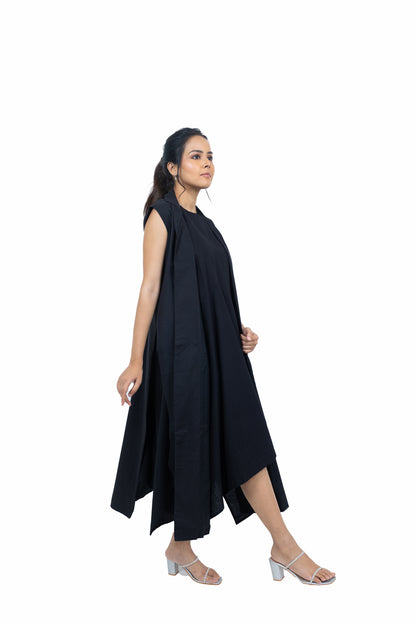 Assymetric Dress and Jacket Set