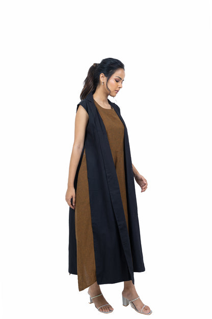 Assymetric Dress and Jacket Set