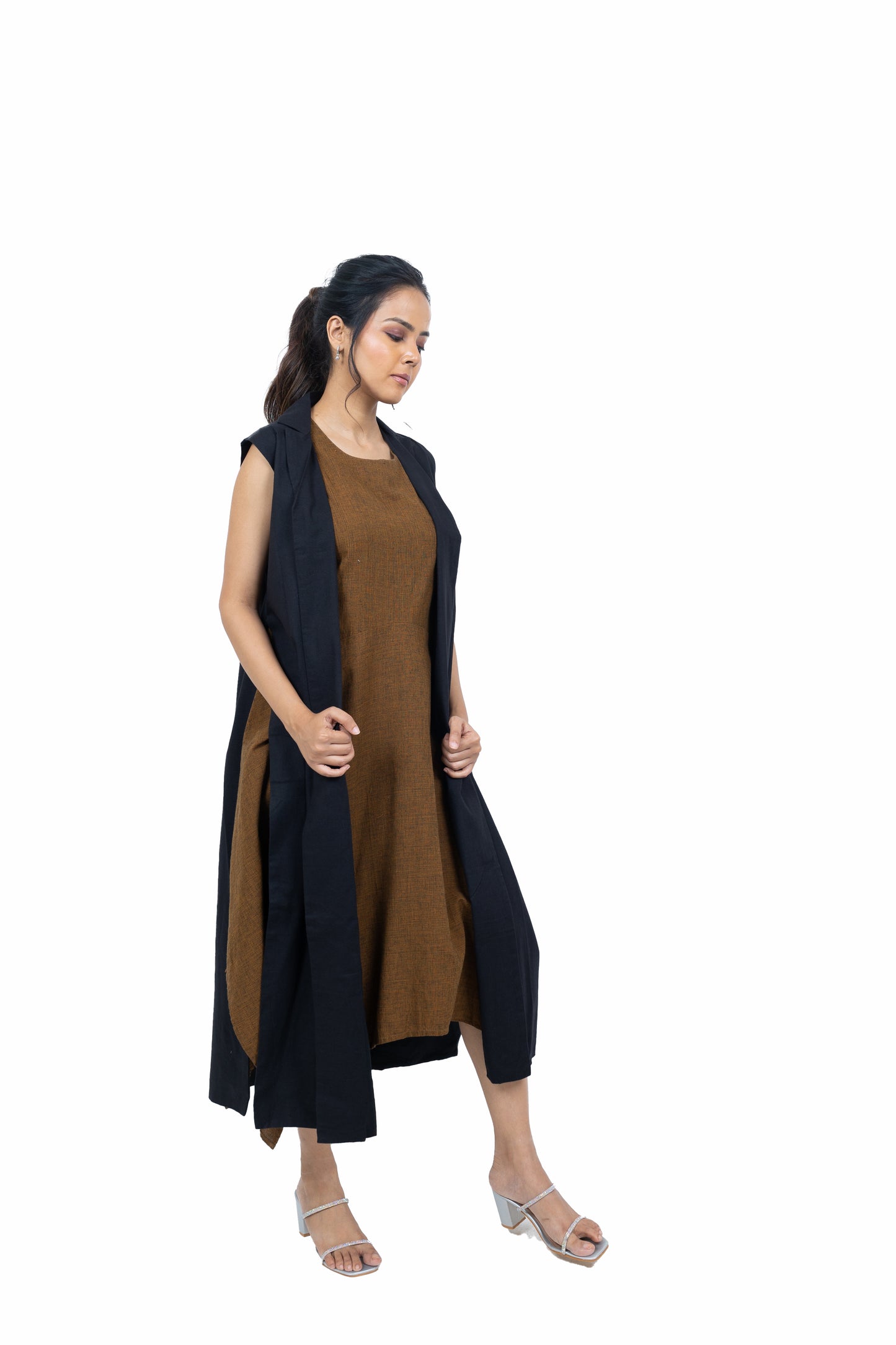 Assymetric Dress and Jacket Set