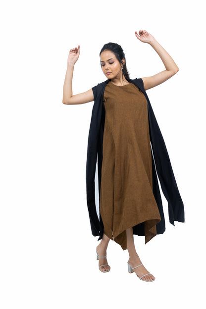 Assymetric Dress and Jacket Set