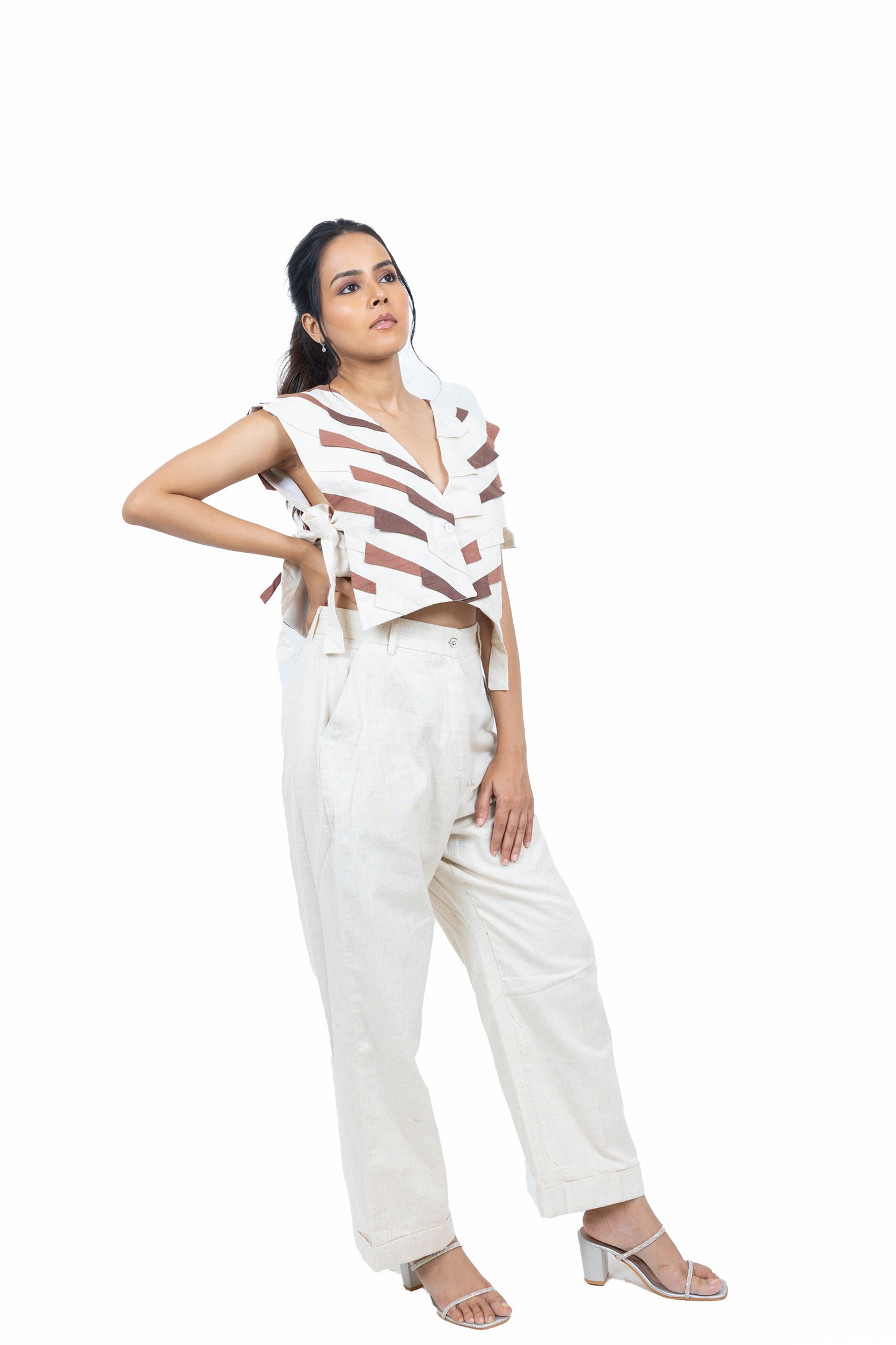 Patchwork Jacket Set