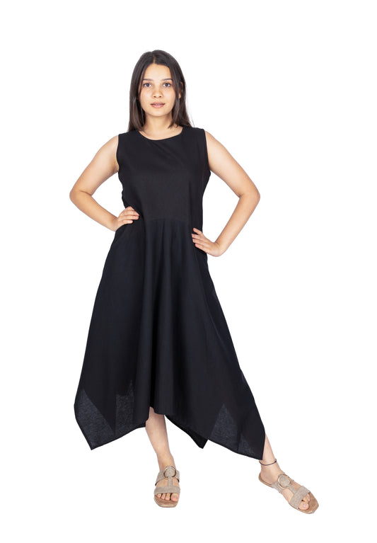 Asymmetric Long Dress