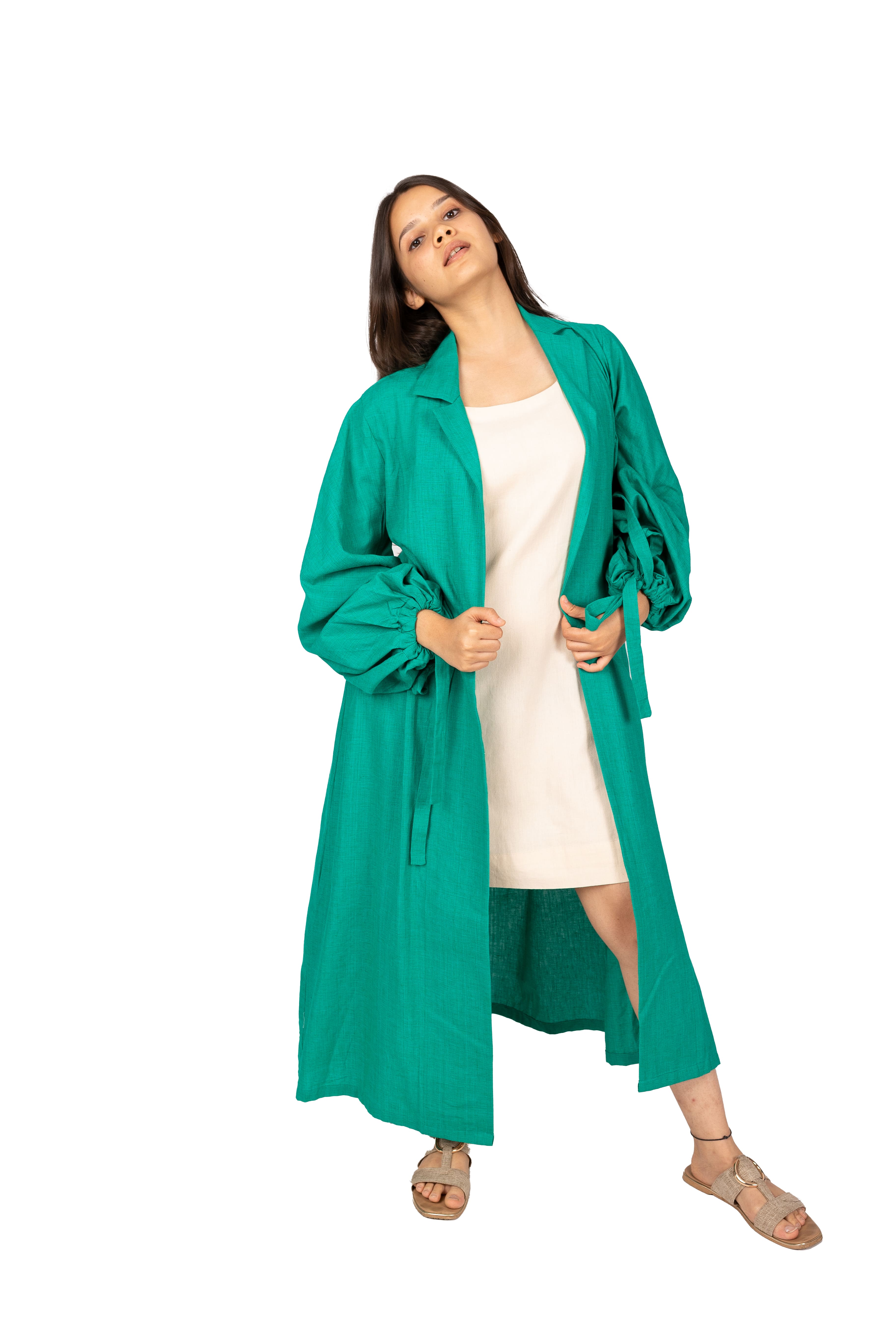 Handloom Baloon Sleeve Jacket