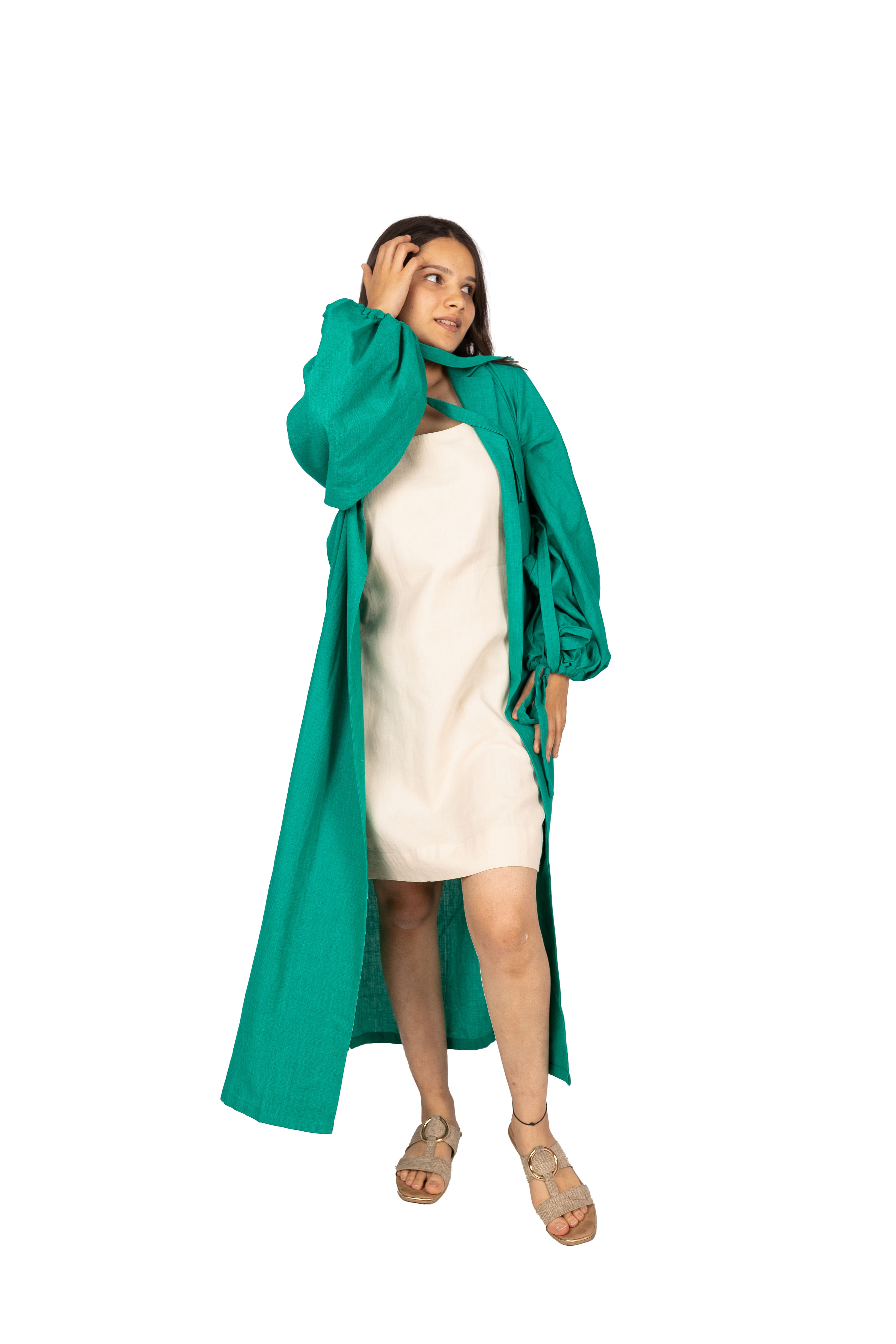 Handloom Baloon Sleeve Jacket