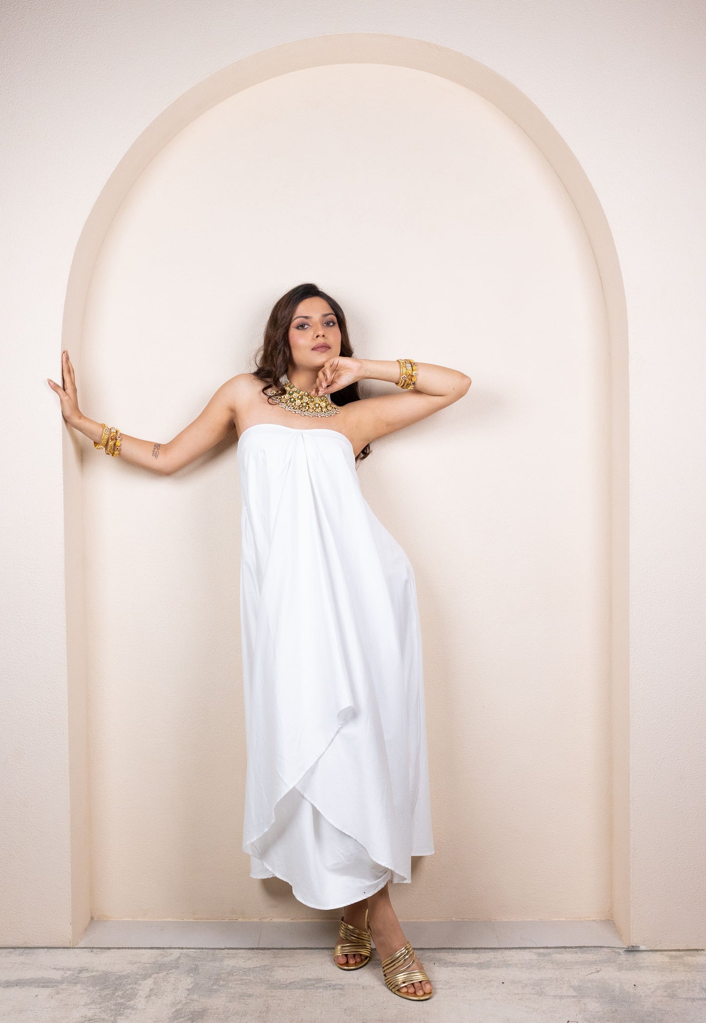 Draped Tube Dress