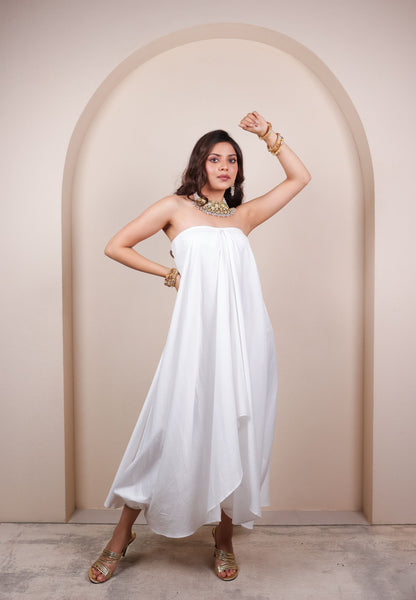 Draped Tube Dress