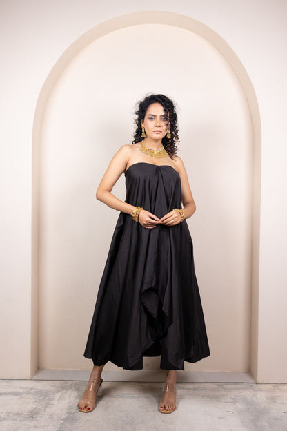 Draped Tube Dress