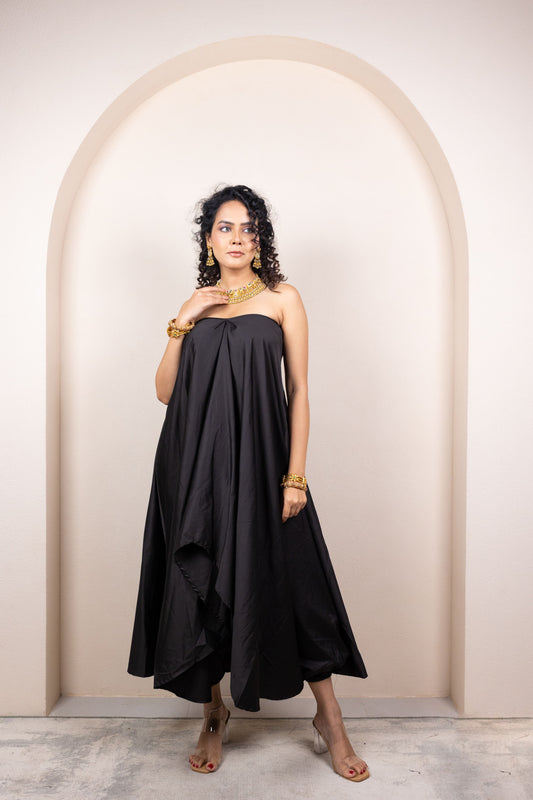 Draped Tube Dress