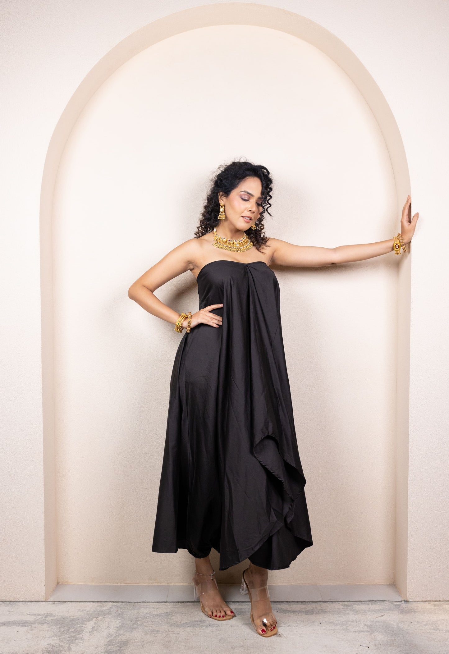 Draped Tube Dress