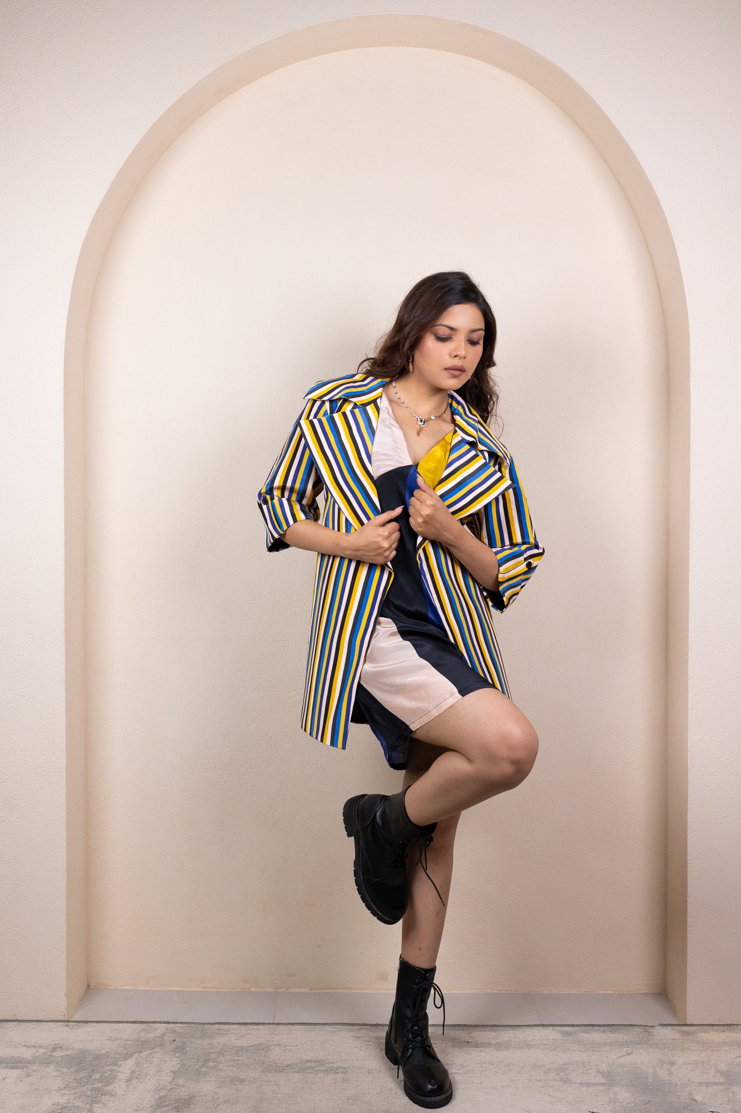 Yellow & Navy Festive Coord