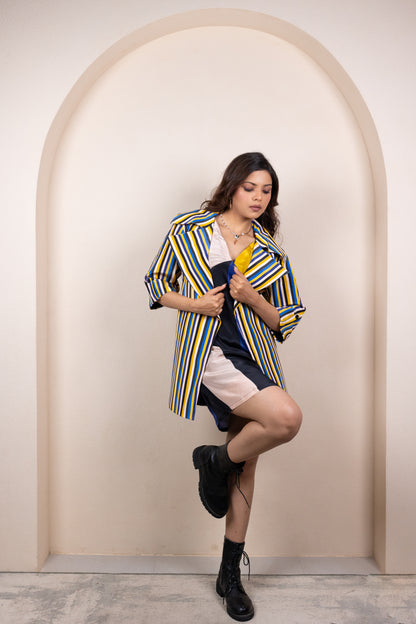 Yellow & Navy Festive Coord