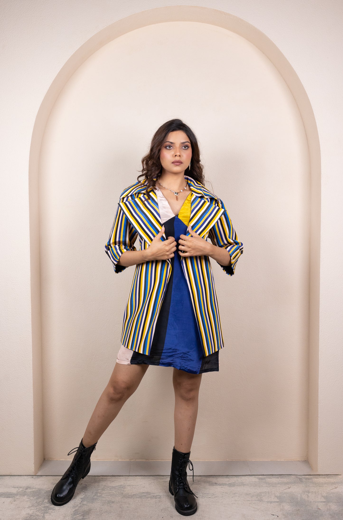 Yellow & Navy Festive Coord